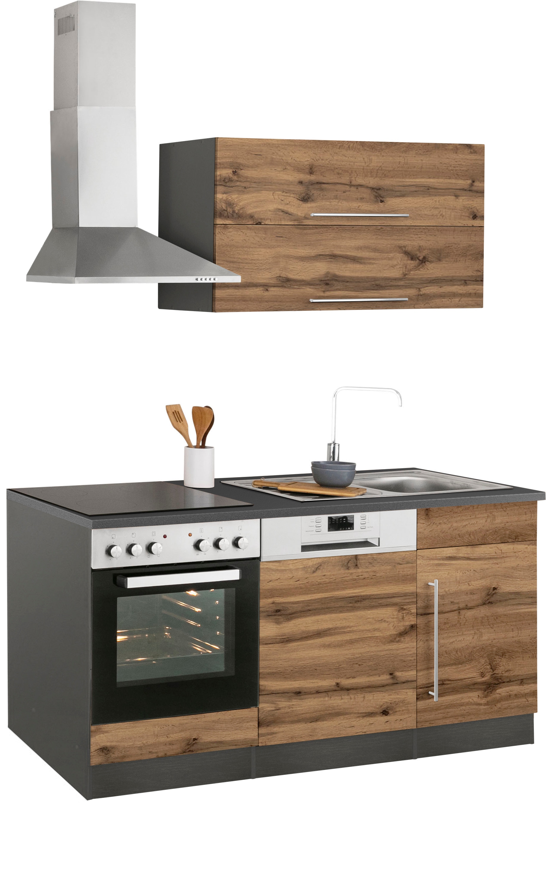 Kochstation Küchenzeile »KS-Samos«, ohne E-Geräte, Breite 170 cm