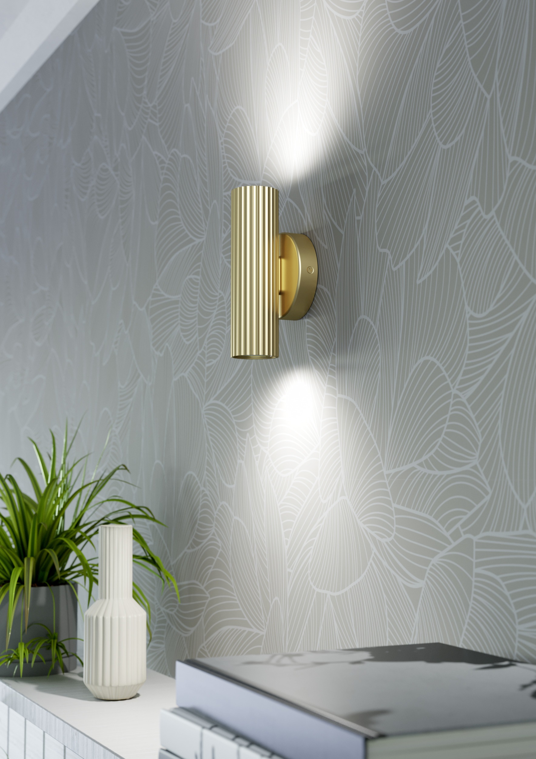 EGLO Wandleuchte »PORTILLO Wandlampe - Alu, Stahl - GU10 - 2X5W - IP20« GU1 günstig online kaufen