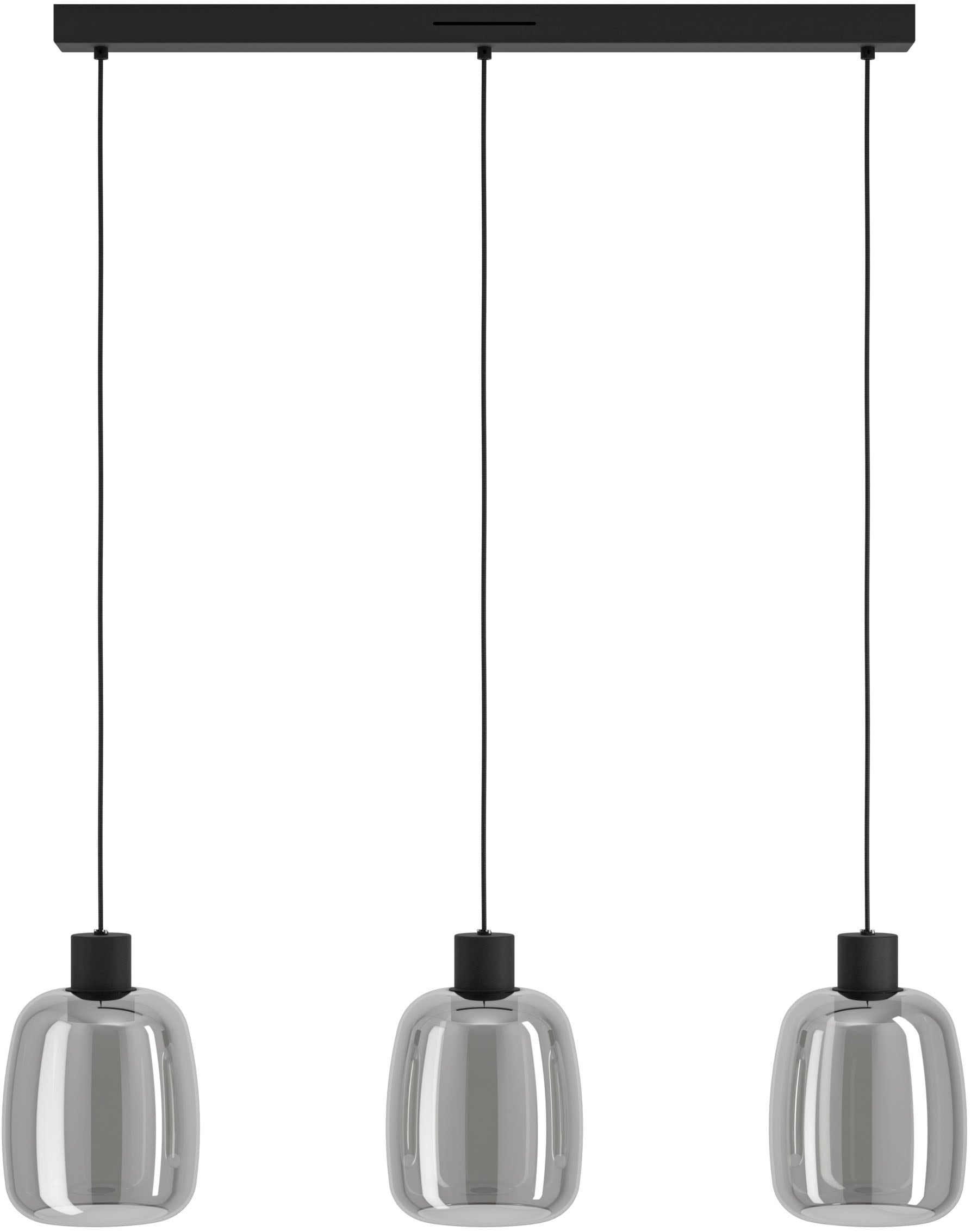 EGLO Hängeleuchte »MOLOCHIO-Z Pendellampe - Stahl - LED - 3X3,7W - IP20« LED-Modul 1 Stk. Kaltweiß | Neutralweiß | Warmweiß Hängelampe, Deckenlampe, Wohnzimmer, Esszimmer, L88 x B12,5 x H110 cm