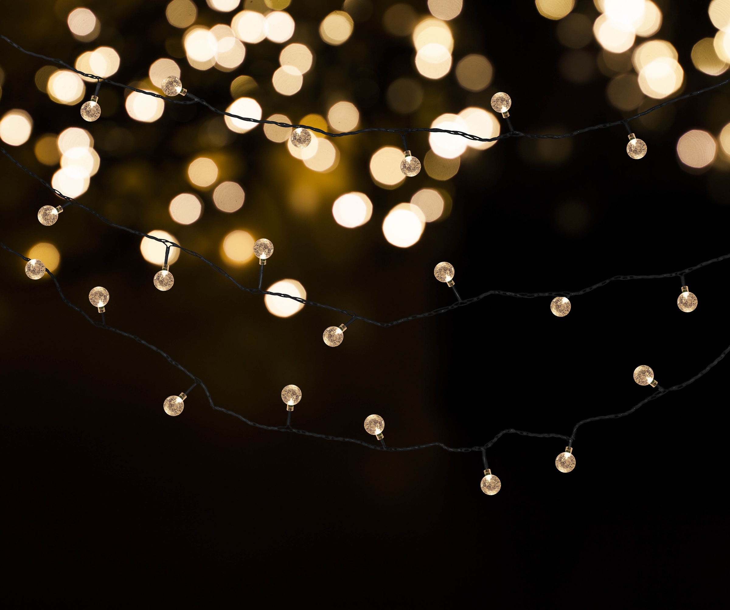 näve LED-Lichterkette »Becul«, 50 St.-flammig, Solar, 50 Leuchtkugeln, 8 Leuchtmodi per Fernbedienung inkl., Timer