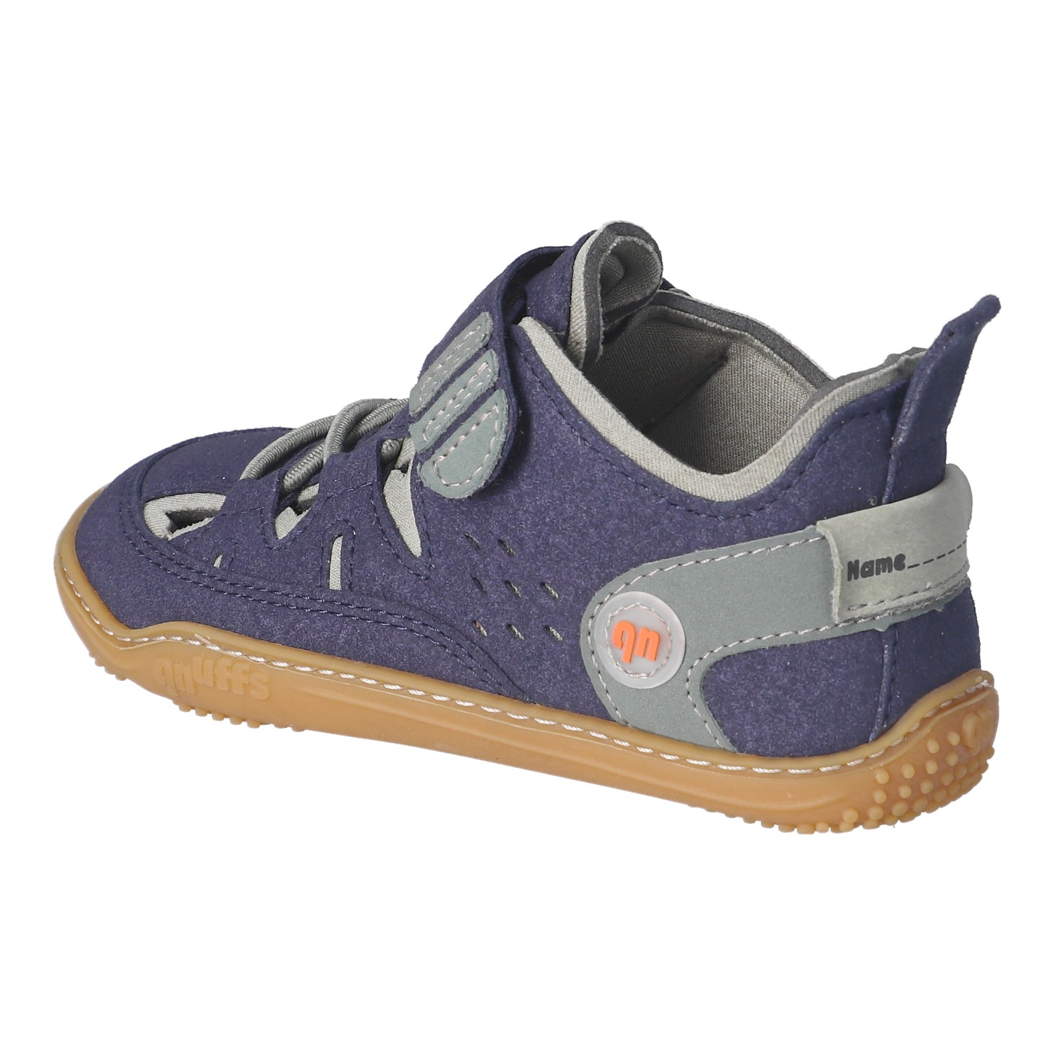 qnuffs Barfußschuh »Lerche«  Sneaker, Halbschuh, Sneaker mit Namenschild an der Ferse