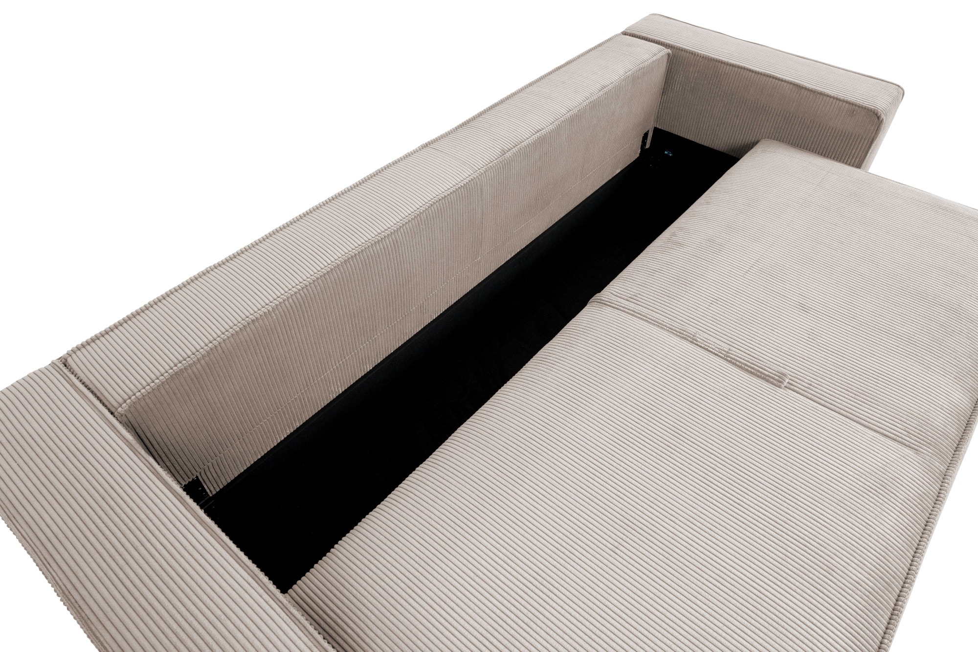 OTTO home 4-Sitzer »Tillian, Schlafsofa, Schlafcouch« Breite 274 cm, Breitkord, Sitzfläche mit Taschenfederkern