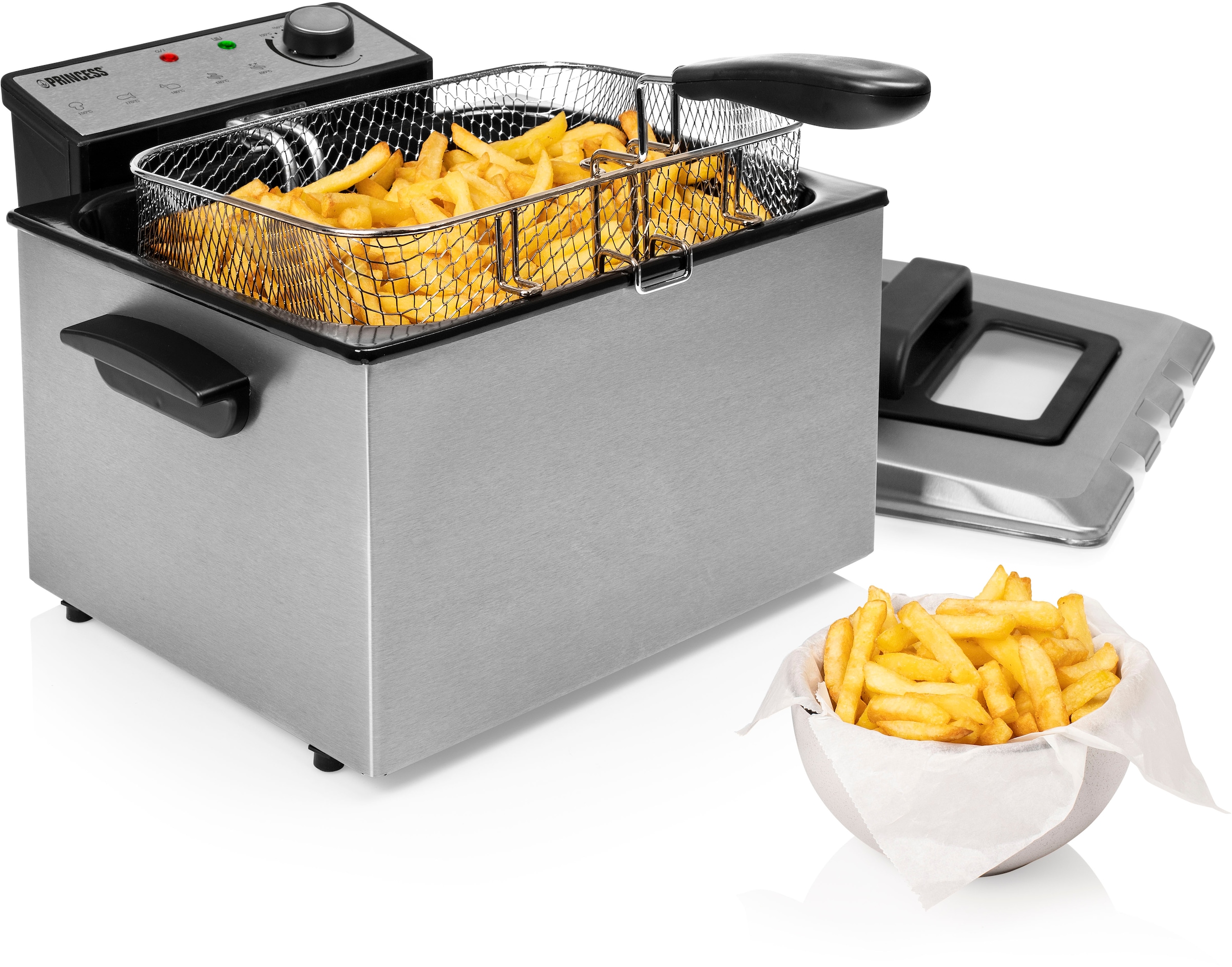 PRINCESS Fritteuse »185000 Superior-Fritteuse«, 3270 W, Fassungsvermögen 5 l