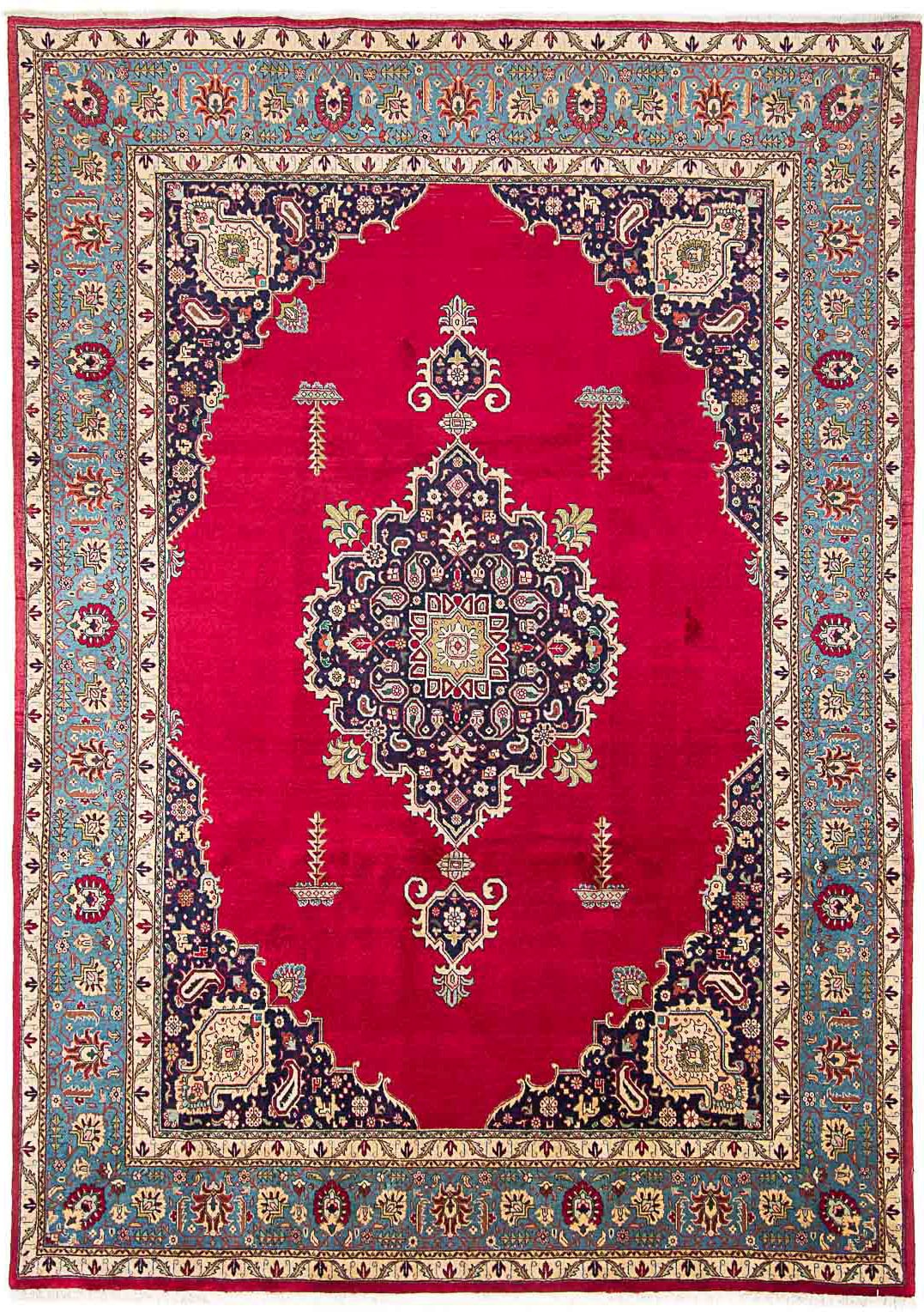 morgenland Wollteppich »Kaschmar Blumenmuster 396 x 298 cm«, rechteckig, 10 günstig online kaufen