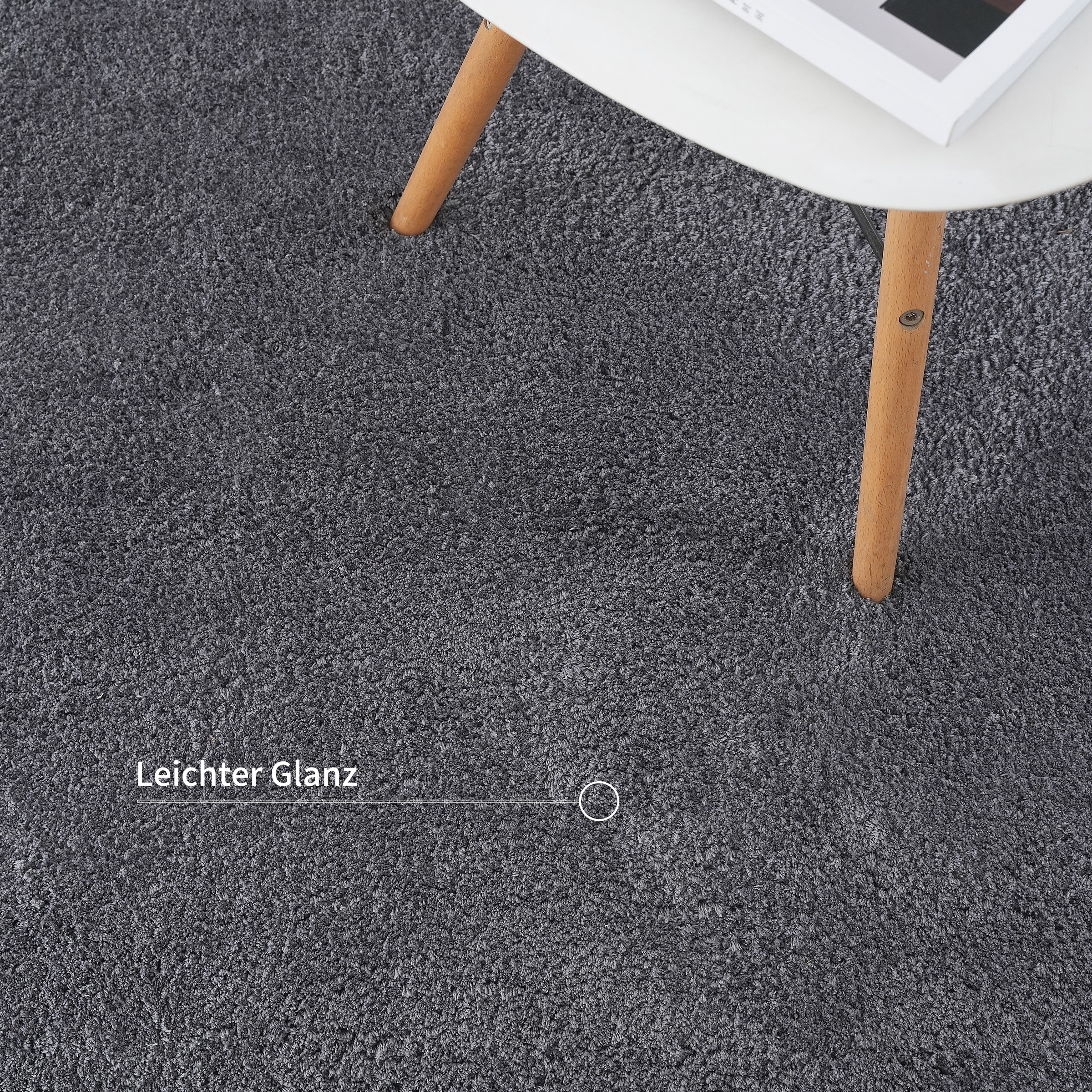 my home Hochflor-Teppich »Microfaser Teppich Magong, besonders weich, sehr feiner Flor«, rund, 25 mm Höhe, unifarben, weiche Teppiche, Wohnzimmer, Schlafzimmer, Kinderzimmer