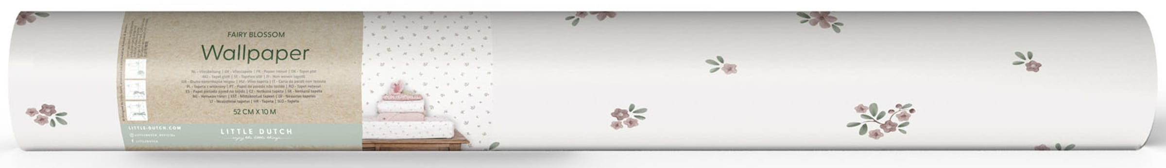 LITTLE DUTCH Fototapete »Fairy Blossom«, neutral, 10mx52cm (ca. 5m2)