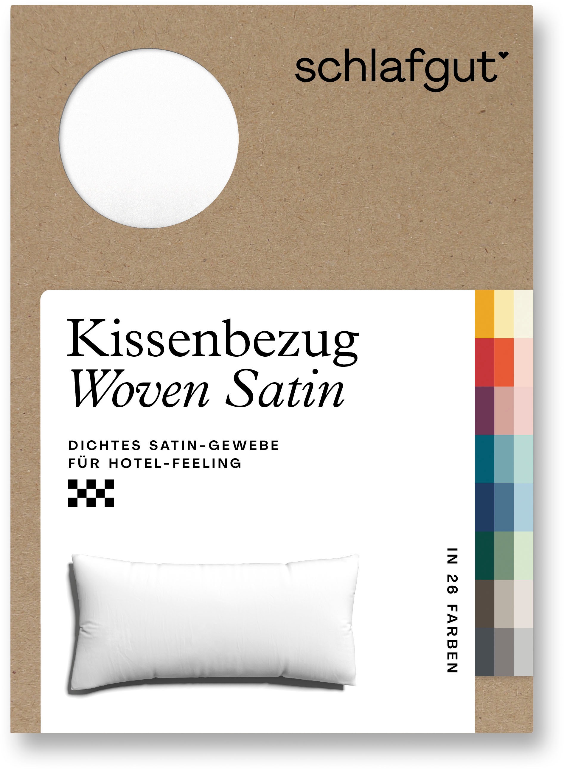 Schlafgut Kissenbezug »Woven Satin aus Mako-Baumwolle, langlebig, pflegelei günstig online kaufen