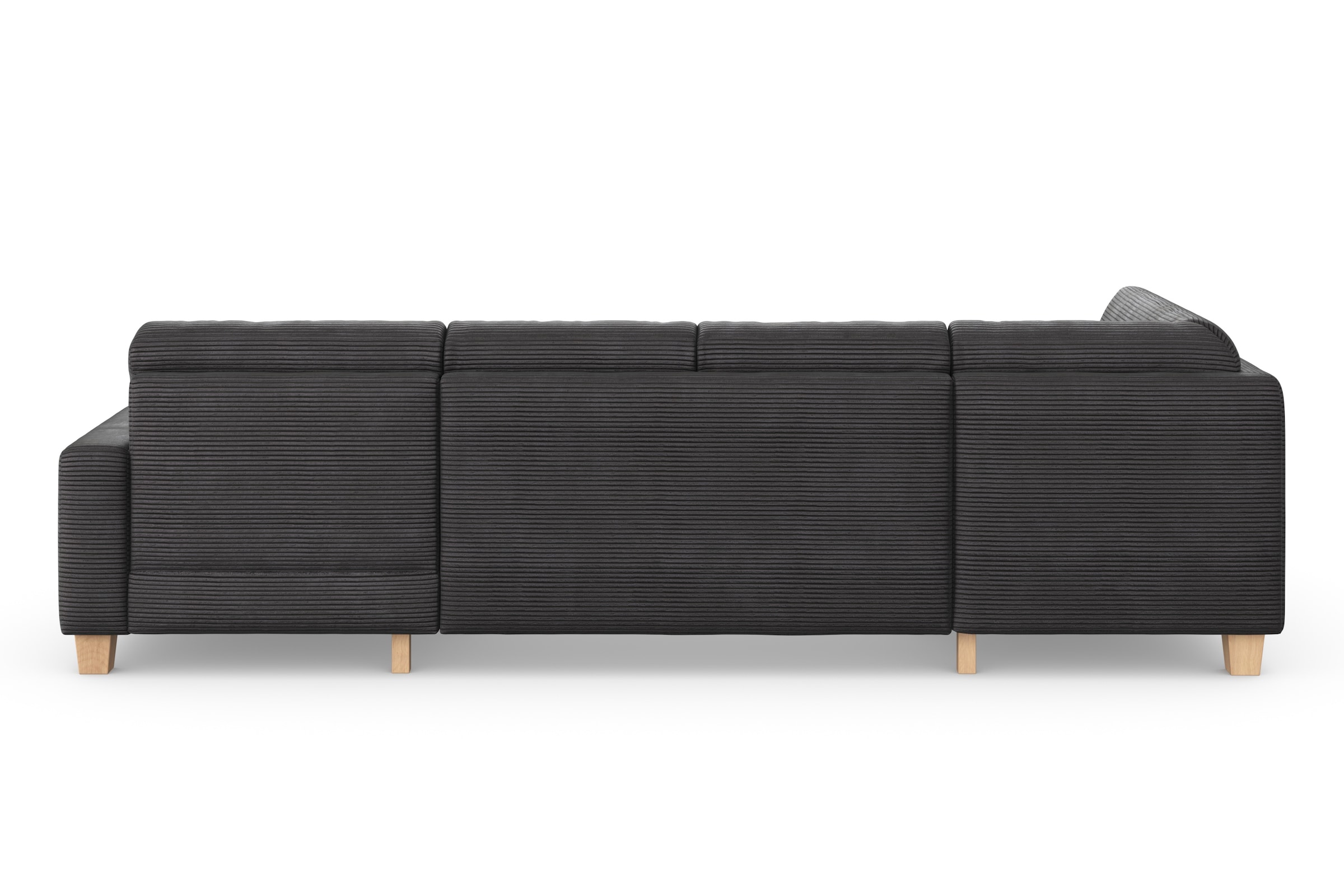 Home affaire Wohnlandschaft »Summer U-Form«, mit oder ohne Bettfunktion und Bettkasten, Cord-Bezug
