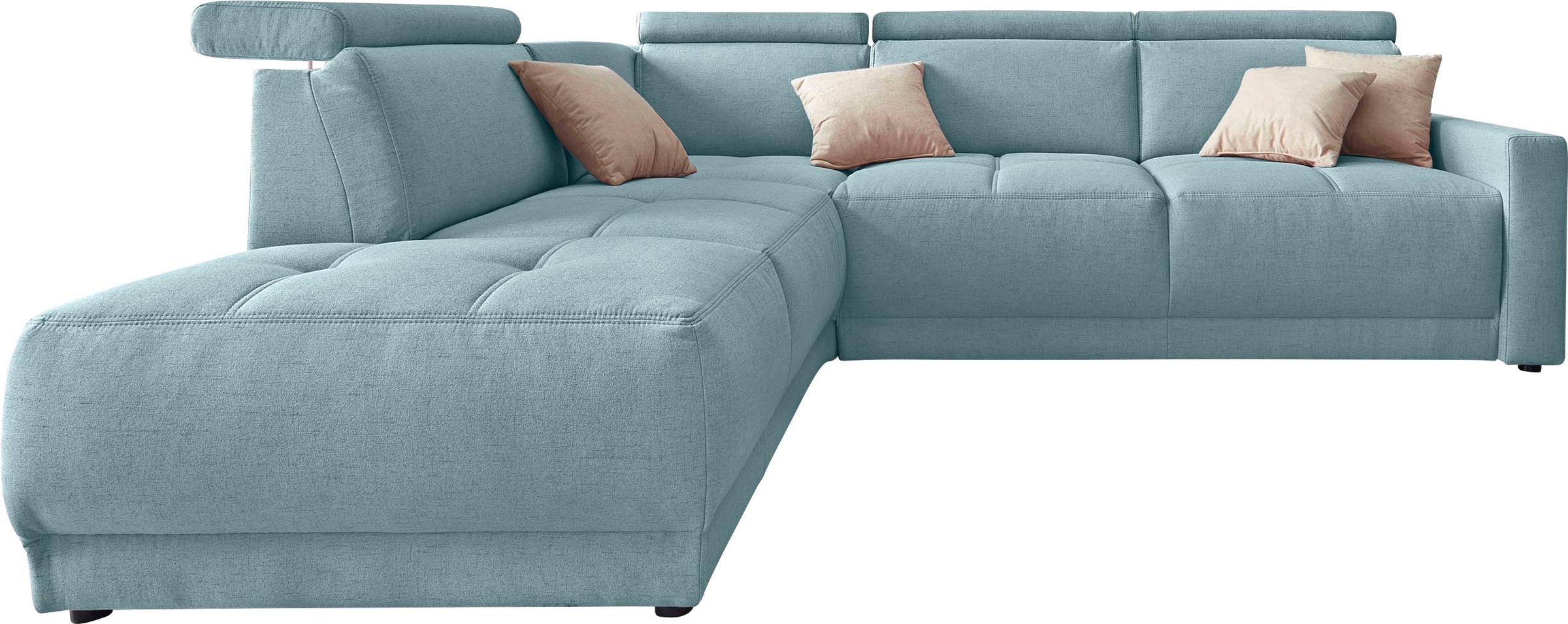 DOMO collection Ecksofa "Ava, moderne Sitzheftung mit toller Doppelnaht, ko günstig online kaufen