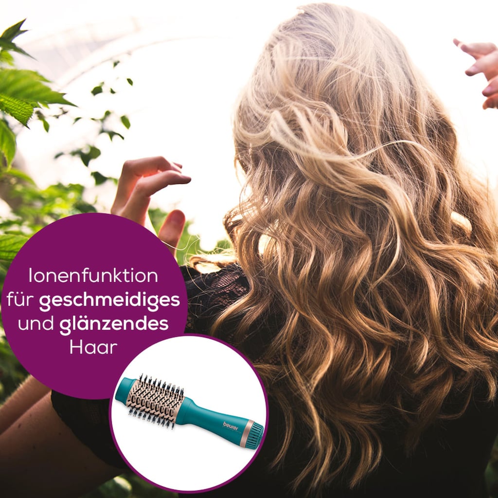 BEURER Warmluftbürste »HC 45 Ocean«, 2-in-1 Volumen-& Haartrocknungsbürste, Keramik-Keratin Beschichtung