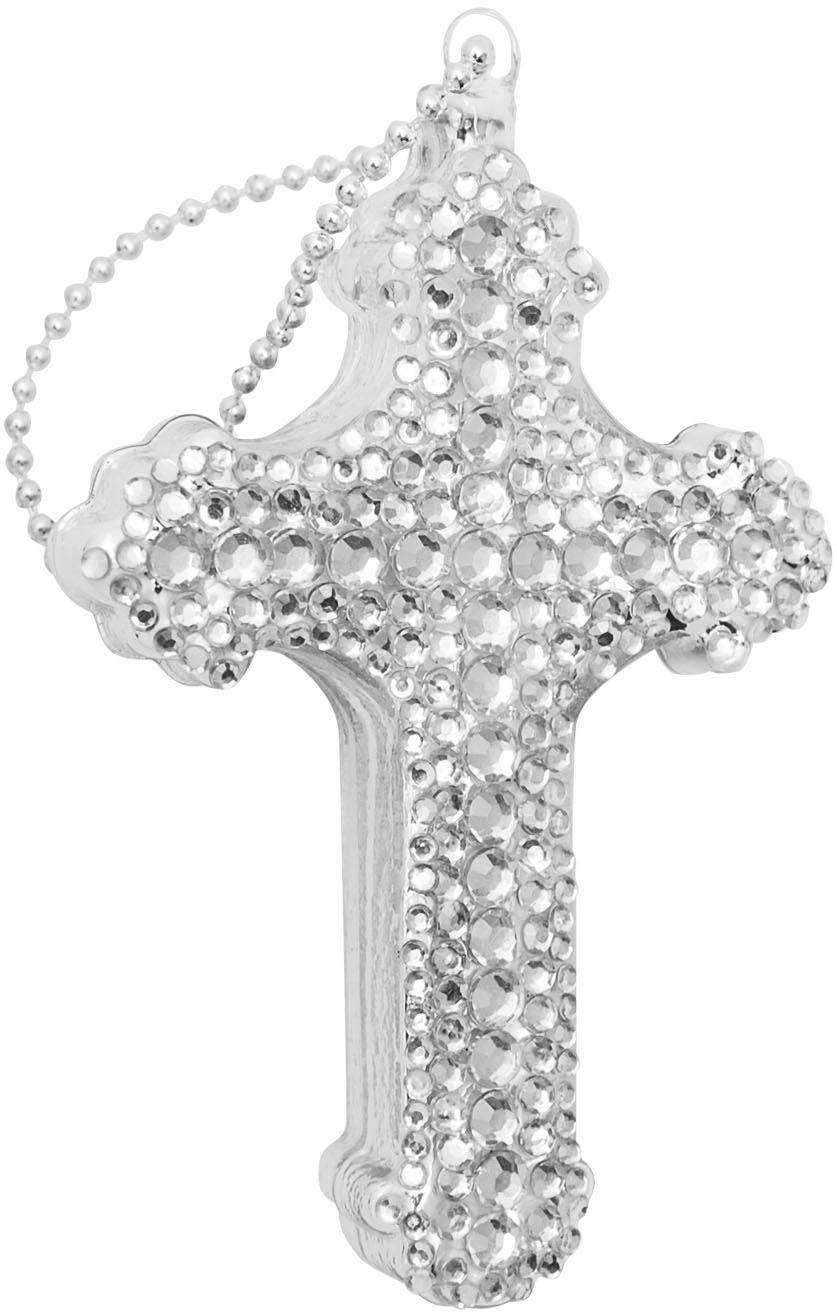 Krebs Glas Lauscha Christbaumschmuck »Glasornamente Set "Sub Culture Xmas", mit Strassteinen, 8 cm bis 13 cm«, (Set, 3 tlg.), Weihnachtsdeko, Weihnachtsbaumkugel, Christbaumkugeln aus Glas