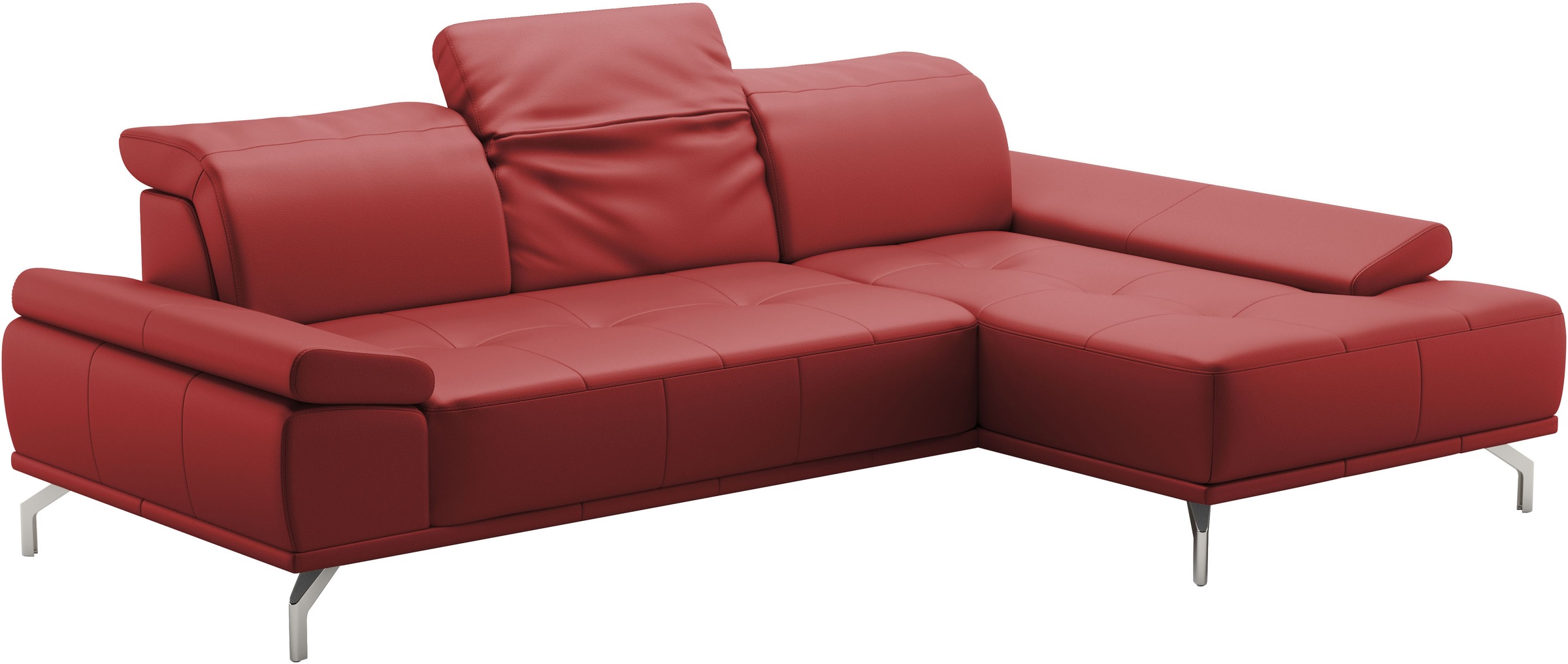 Places of Style Ecksofa »Caluna«, Inkl.Sitztiefenverstellung, wahlweise mit Kopf- und Armteilverstellung