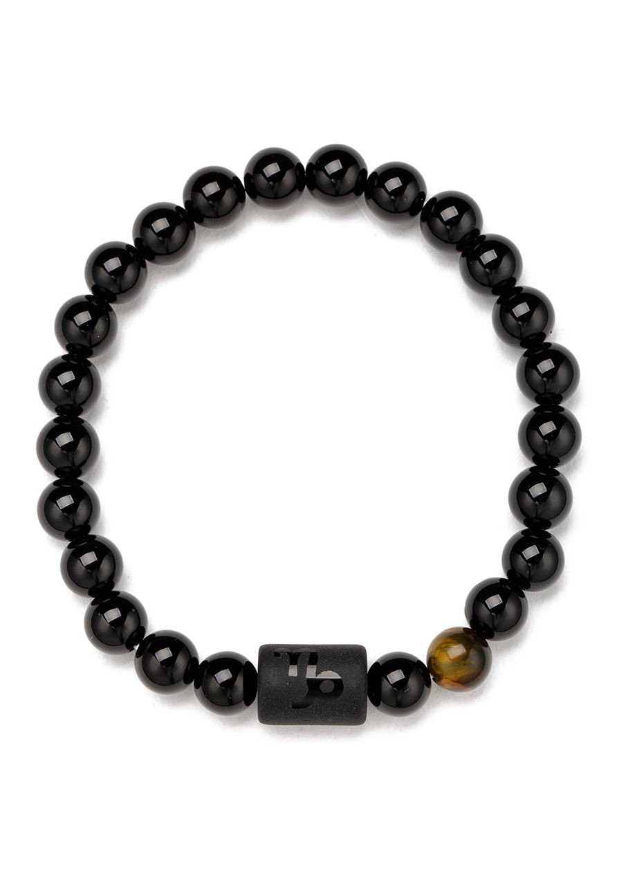 Firetti Armband »Schmuck Geschenk Armschmuck Armkette Edelstein Sternzeichen« Made in Germany - mit Onyx und Geburtsstein