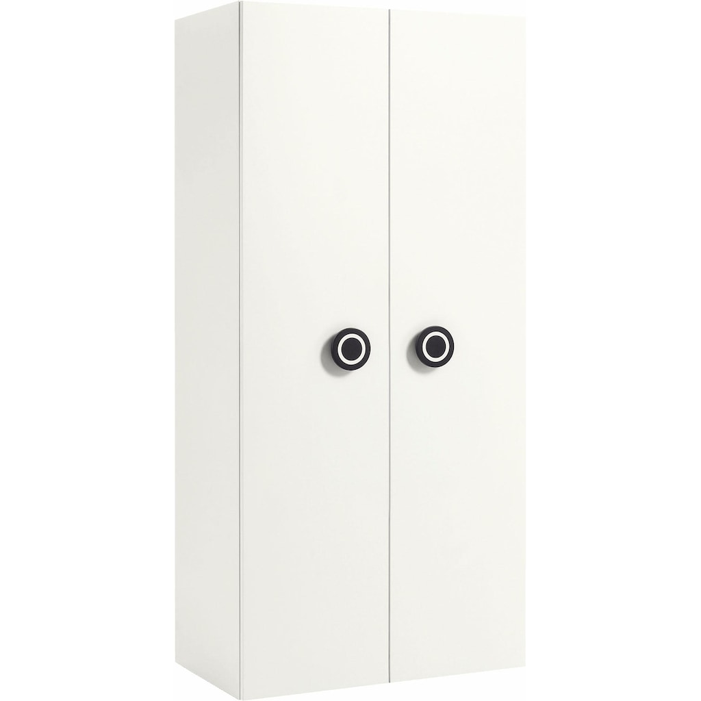 now! by hülsta Kleiderschrank »now! minimo«, mit schwarzen Augengriffen, Breite 90 cm