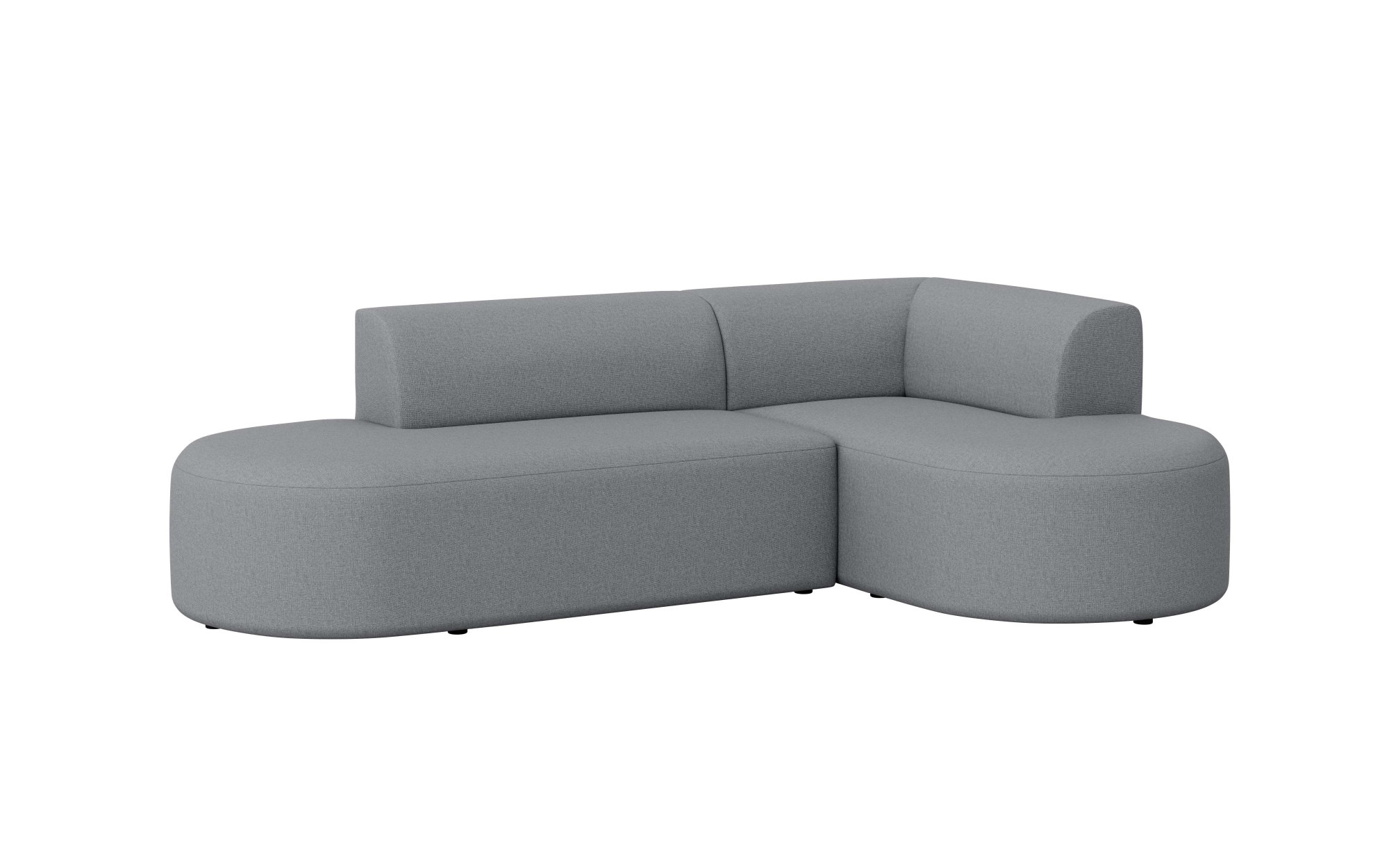 andas Ecksofa »Ecksofa Tvinne mit Ottomane links oder rechts bestellbar«, L-Form, mit Wellenunterfederung, BxTxH 260x170x73 cm