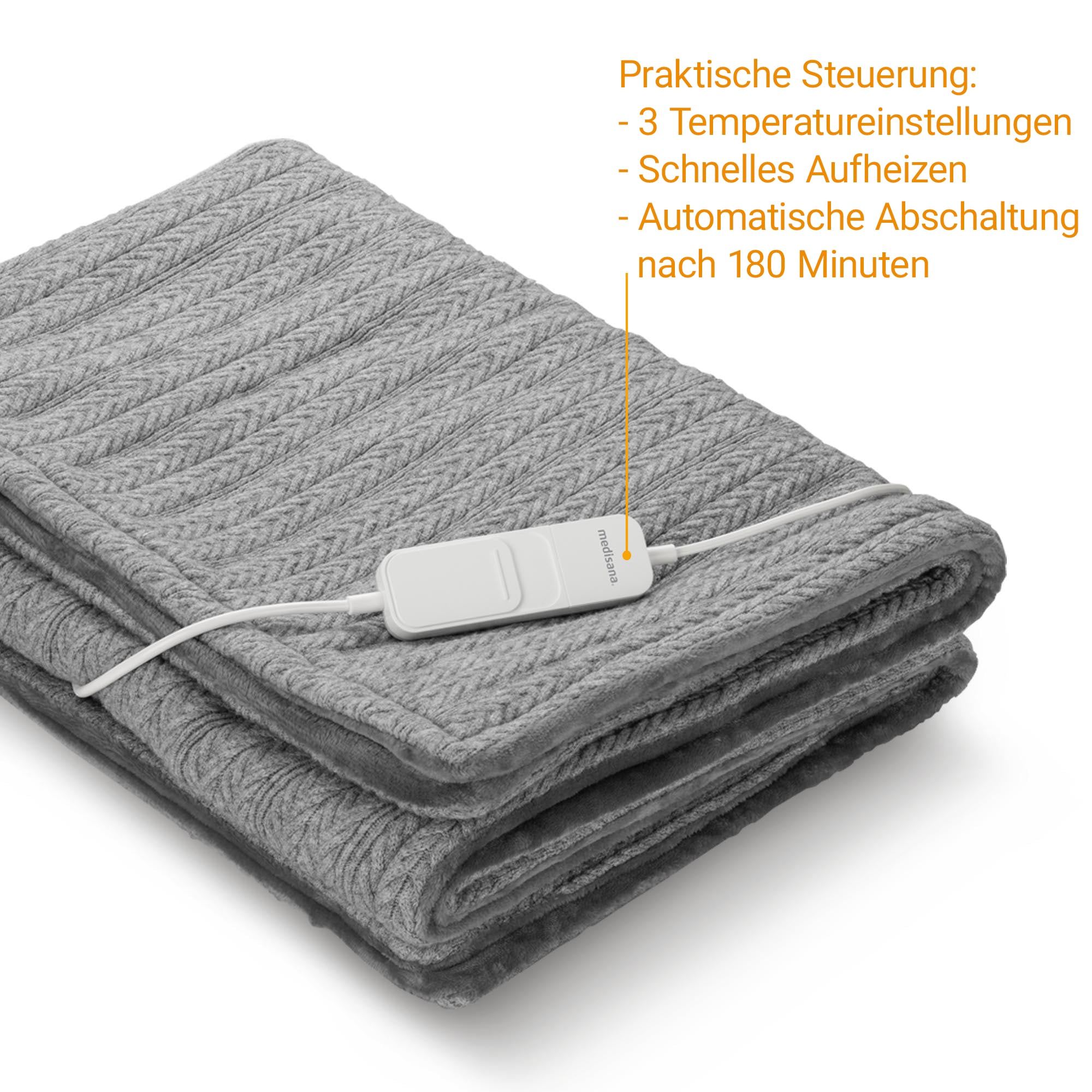 Medisana Heizdecke »HB 680« schnelles Aufwärmen mit 120 Watt, 3 Stufen, automatisches Abschalten