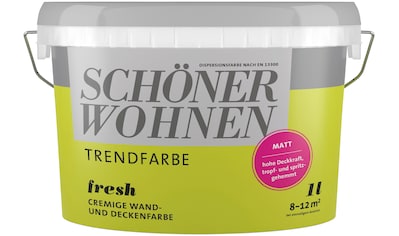 SCHÖNER WOHNEN-Kollektion Wand- und Deckenfarbe »Trendfarbe«, 1 Liter, Fresh,... kaufen