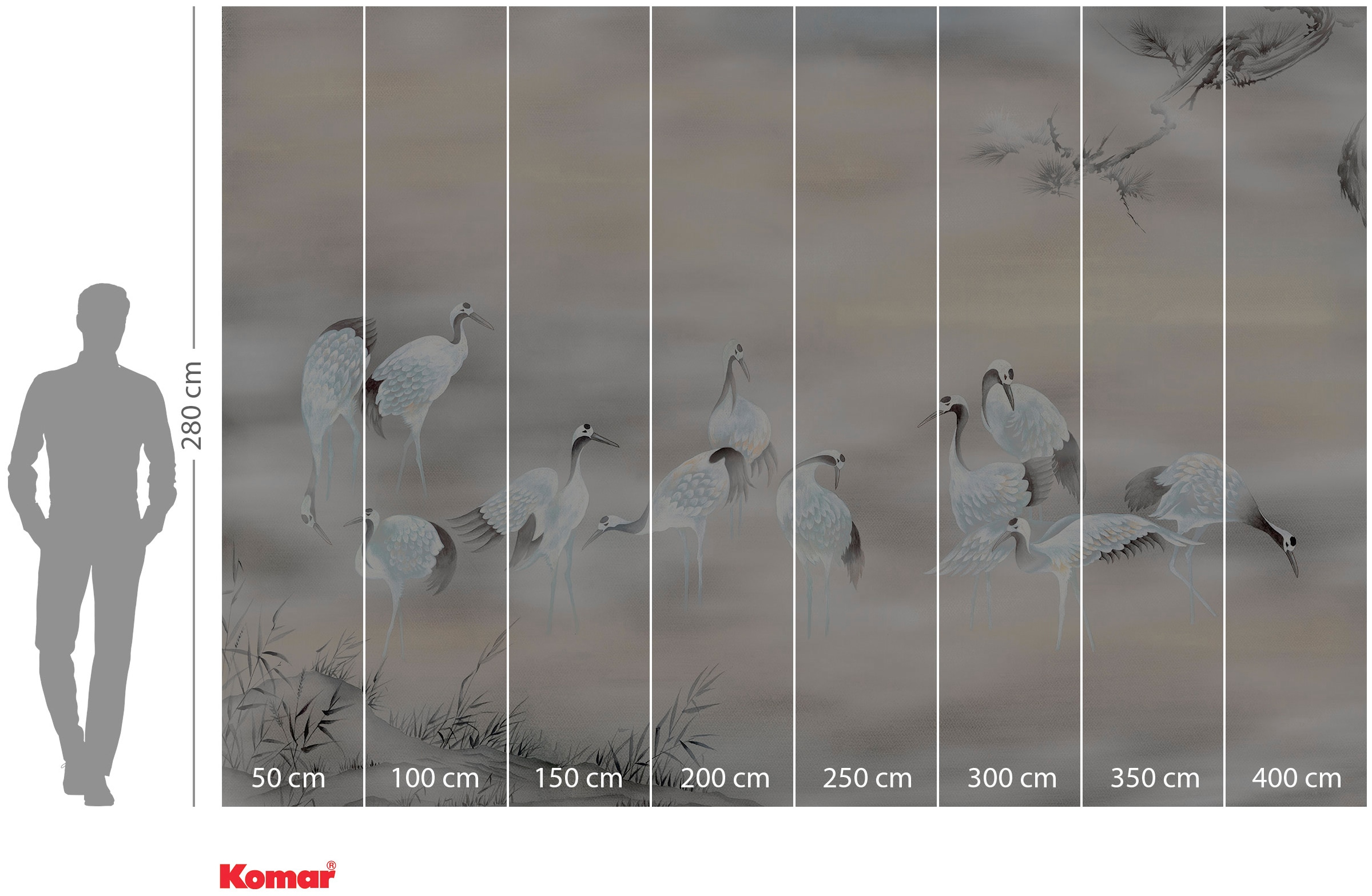 Komar Vliestapete »Digitaldruck Vlies - Fulfillness - Größe 400 x 280 cm«, bedruckt, Wohnzimmer, Schlafzimmer