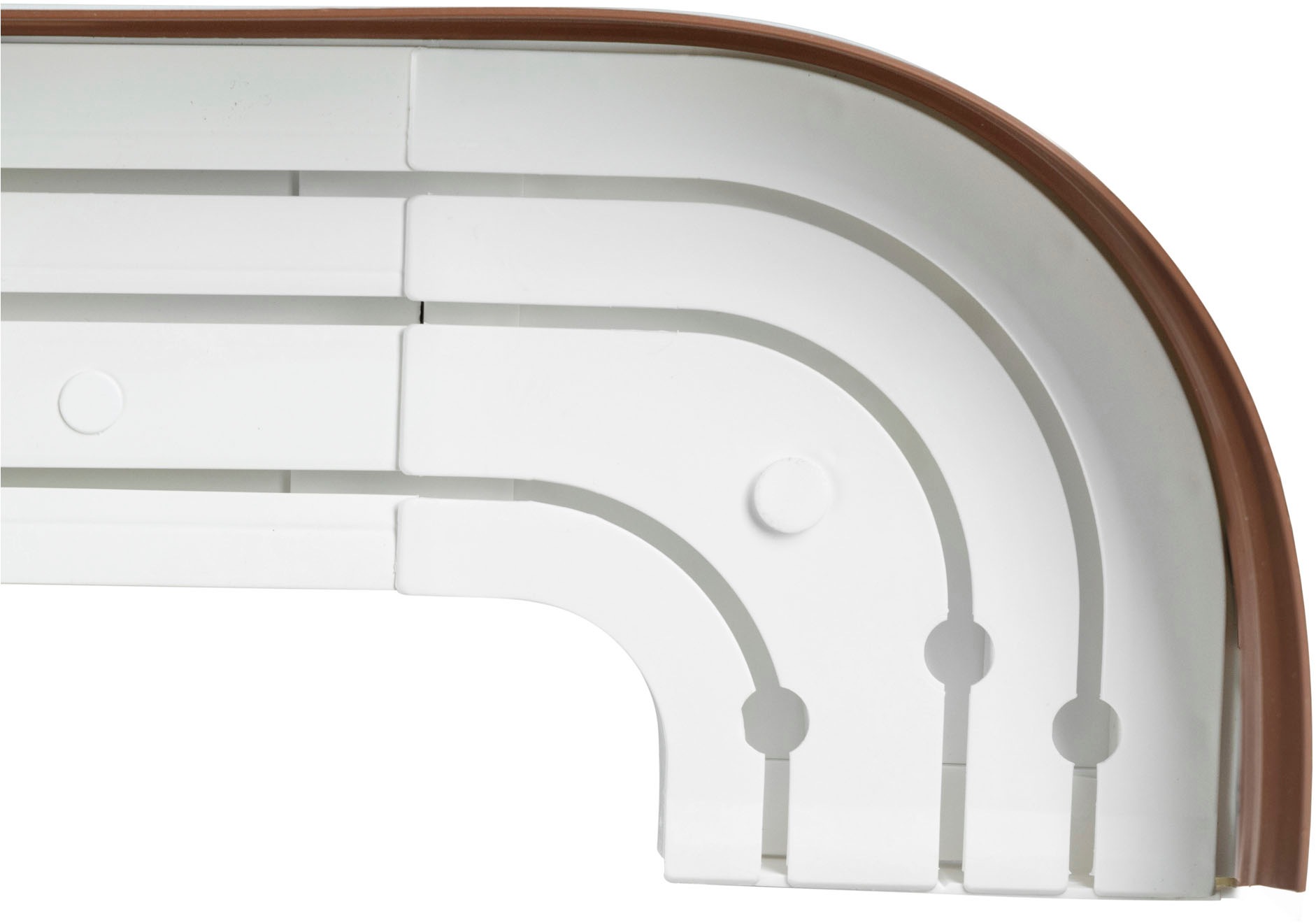 SN DECO GROUP Gardinenschiene »SH3 mit Blende 7,5 cm«, 3 läufig-läufig, Fixmaß, mit Blende 7,5 cm