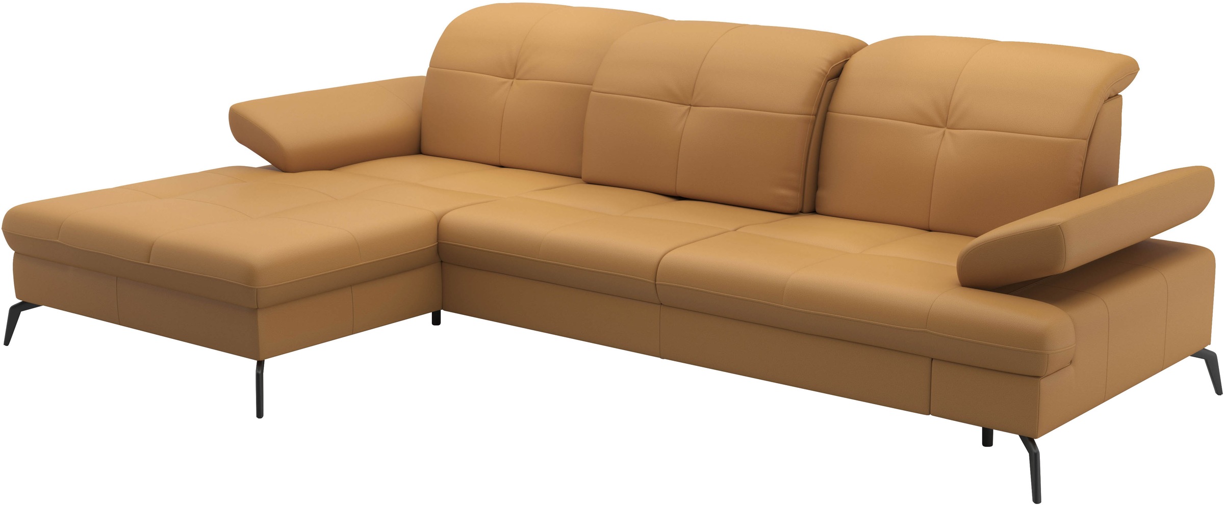 sit&more Ecksofa »Amica, L-Form, inkl. Sitztiefenverstellung & Armteilverstellung«, wahlweise mit Bettfunktion, Bettkasten und Kopfteilverstellung