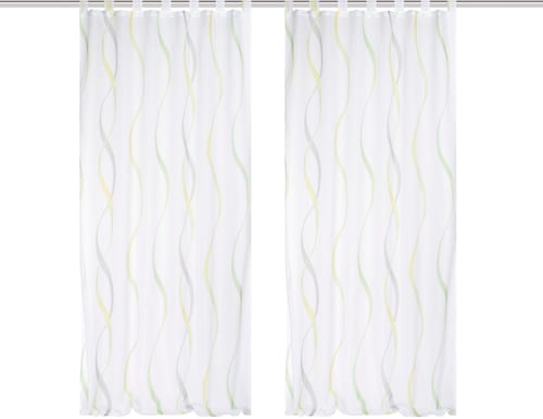 HOME WOHNIDEEN Vorhang »SCHLAUFENSCHAL«, (2 St.), 2er Pack Schlaufenschal b günstig online kaufen