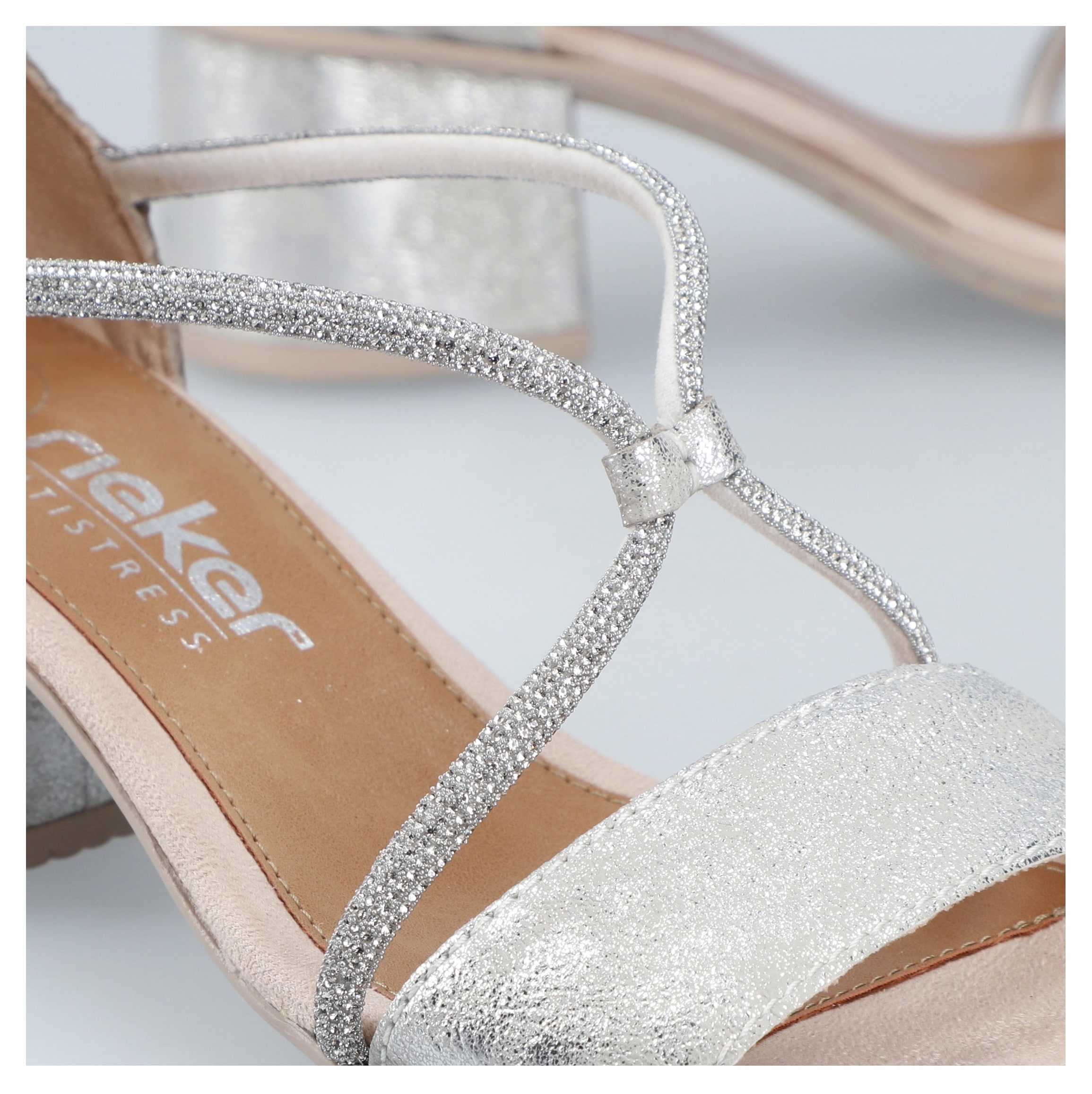 Rieker Sandalette  Sommerschuh, Sandale, Blockabsatz, mit praktischem Klettverschluss