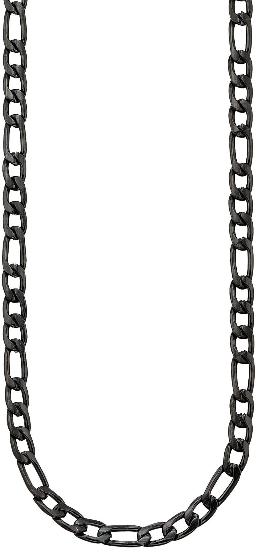 Edelstahlkette Schmuck Geschenk Halsschmuck Halskette schwarz