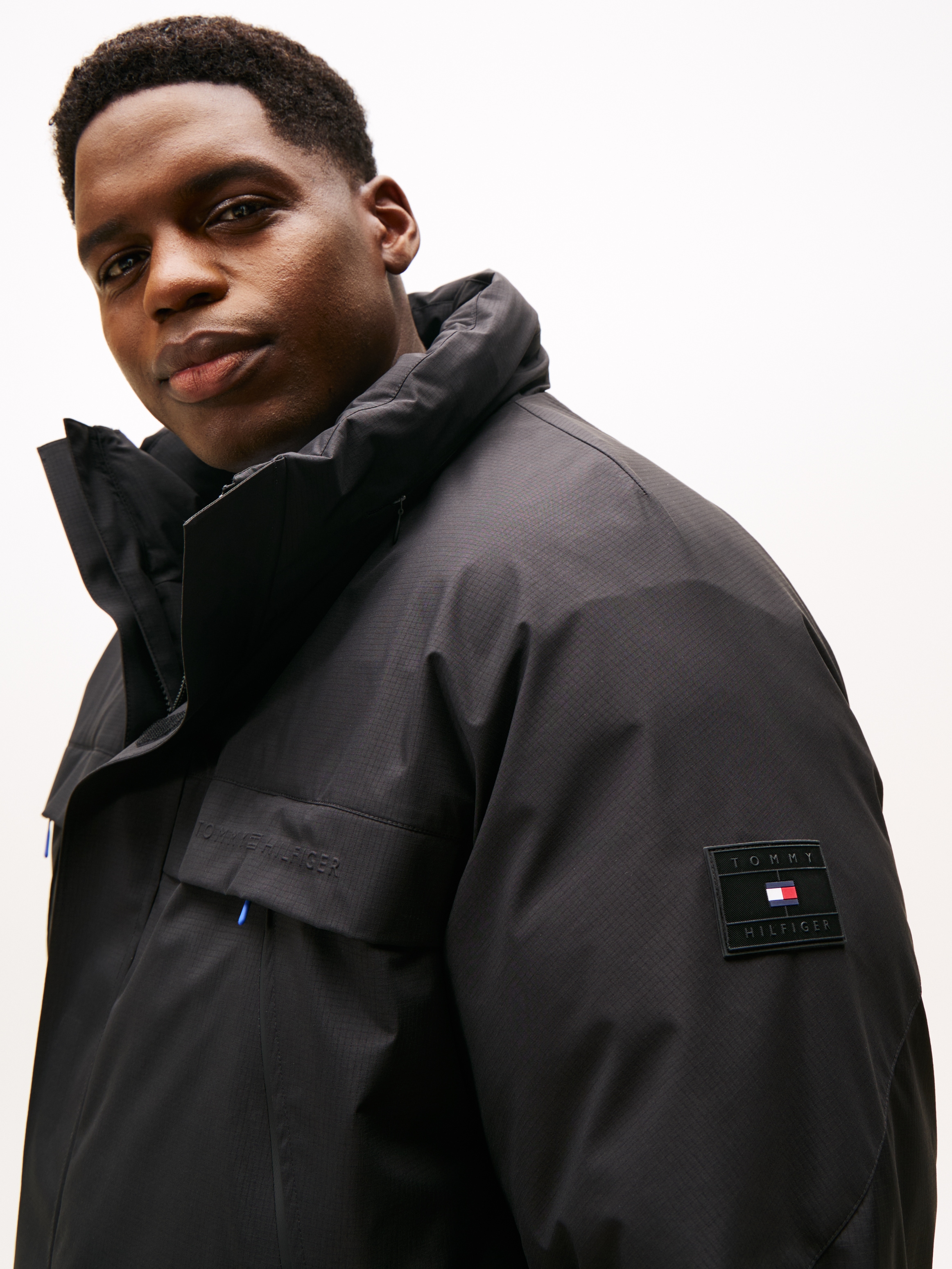 Tommy Hilfiger Big & Tall Funktionsjacke »PADDED JACKET«, ohne Kapuze, Winterjacke, Outdoorjacke, Steppmantel; Große Größen