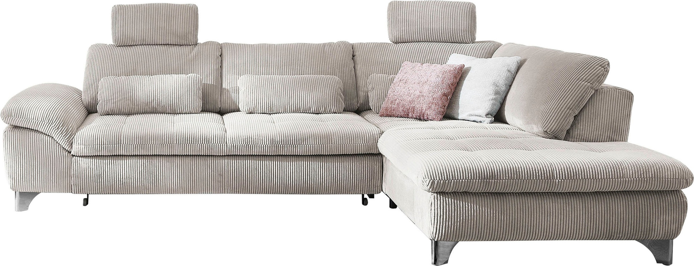 Die PlanBar Ecksofa »MP-IN14007 L-Form« wahlweise mit Bettfunktion und vers günstig online kaufen