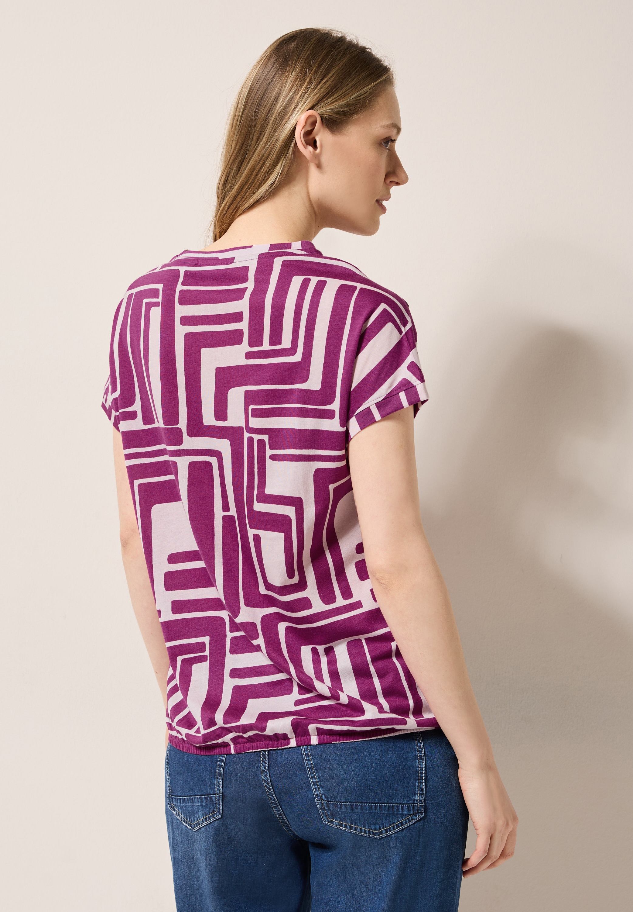 Cecil T-Shirt, mit All-Over Print