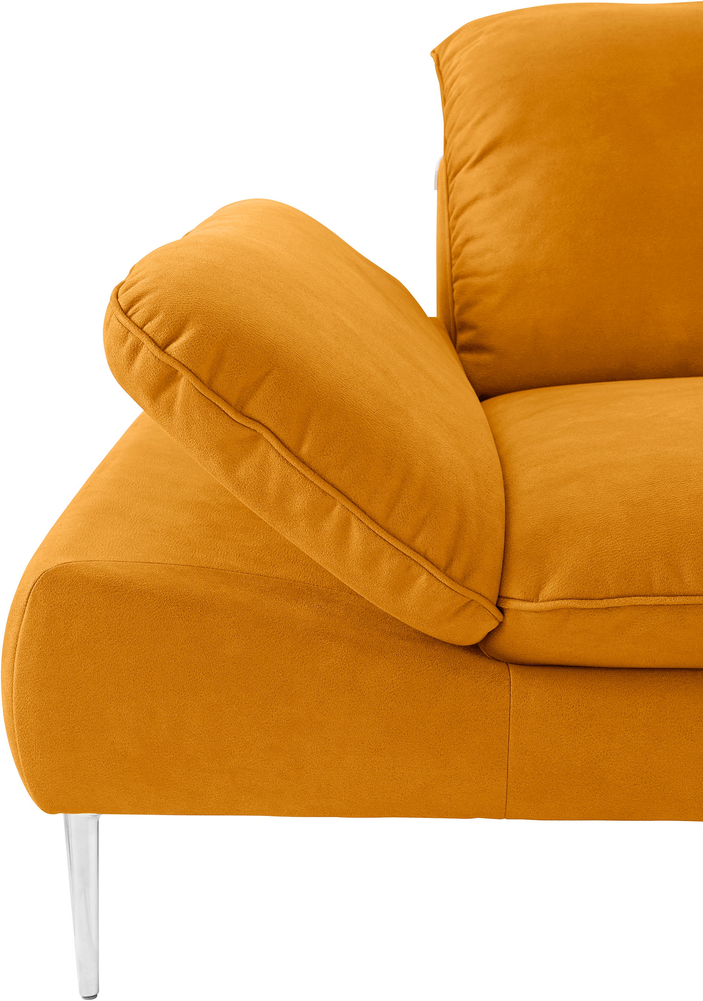 W.SCHILLIG Ecksofa »enjoy&MORE, Designsofa, bequem, zeitlos und elegant, L-Form«, mit Sitztiefenverstellung, Füße Chrom glänzend, Breite 340 cm