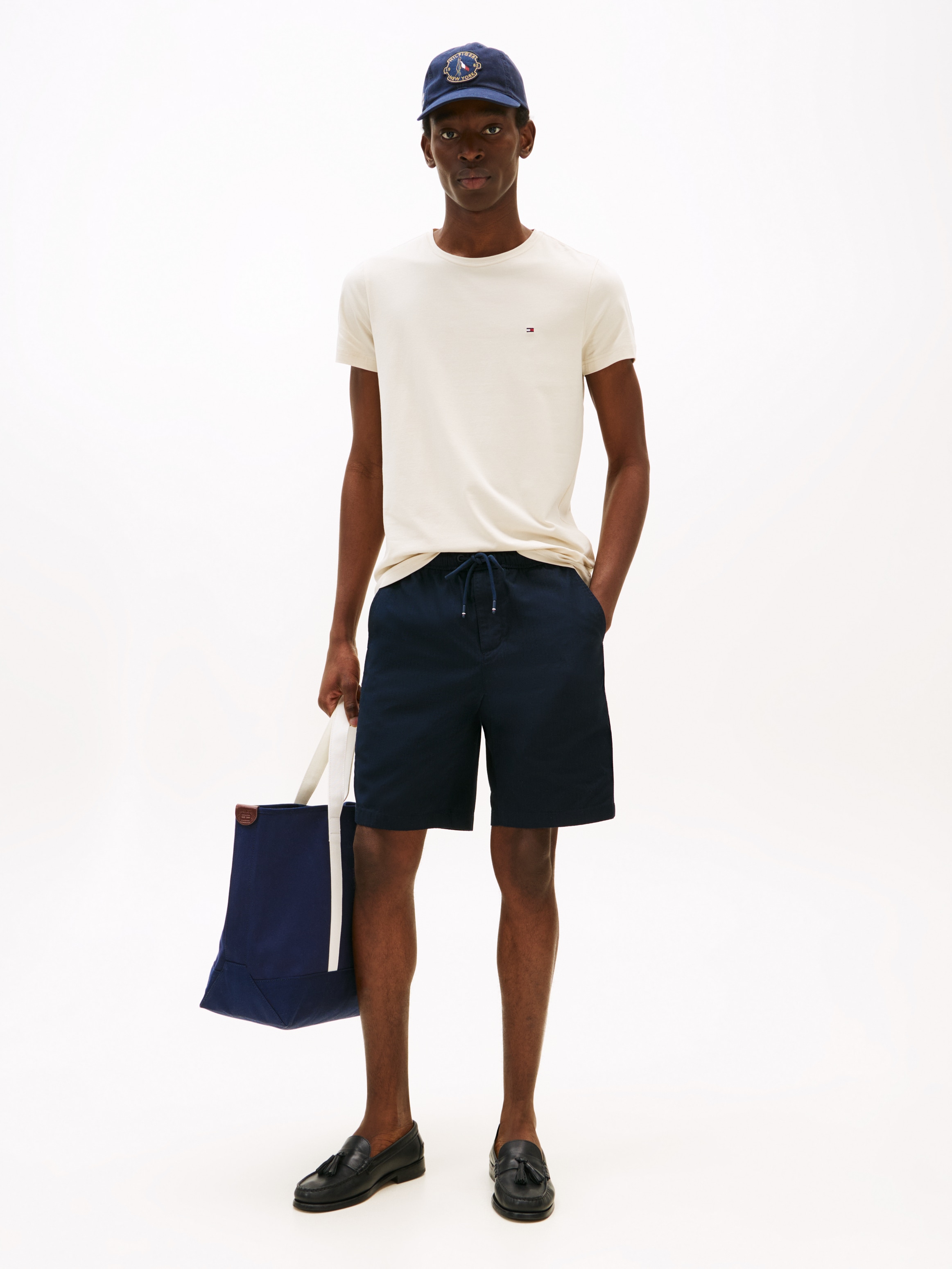 Tommy Hilfiger T-Shirt »STRETCH SLIM FIT TEE«, mit Rundhalsausschnitt