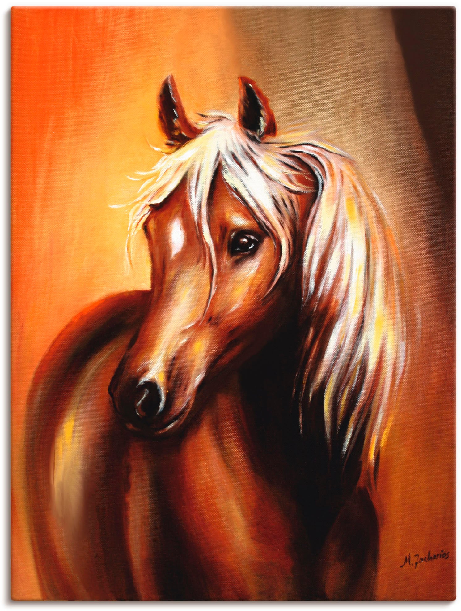 Artland Wandbild »Pferd Fantasie« Haustiere 1 Stk. tlg. als Leinwandbild in günstig online kaufen