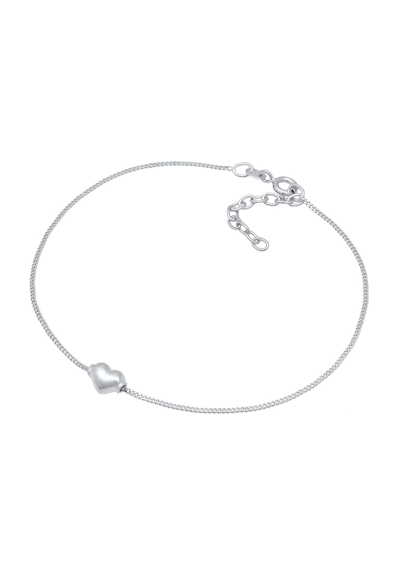Elli Fußkette »Kinder Herz Liebe Sommer 925 Silber«