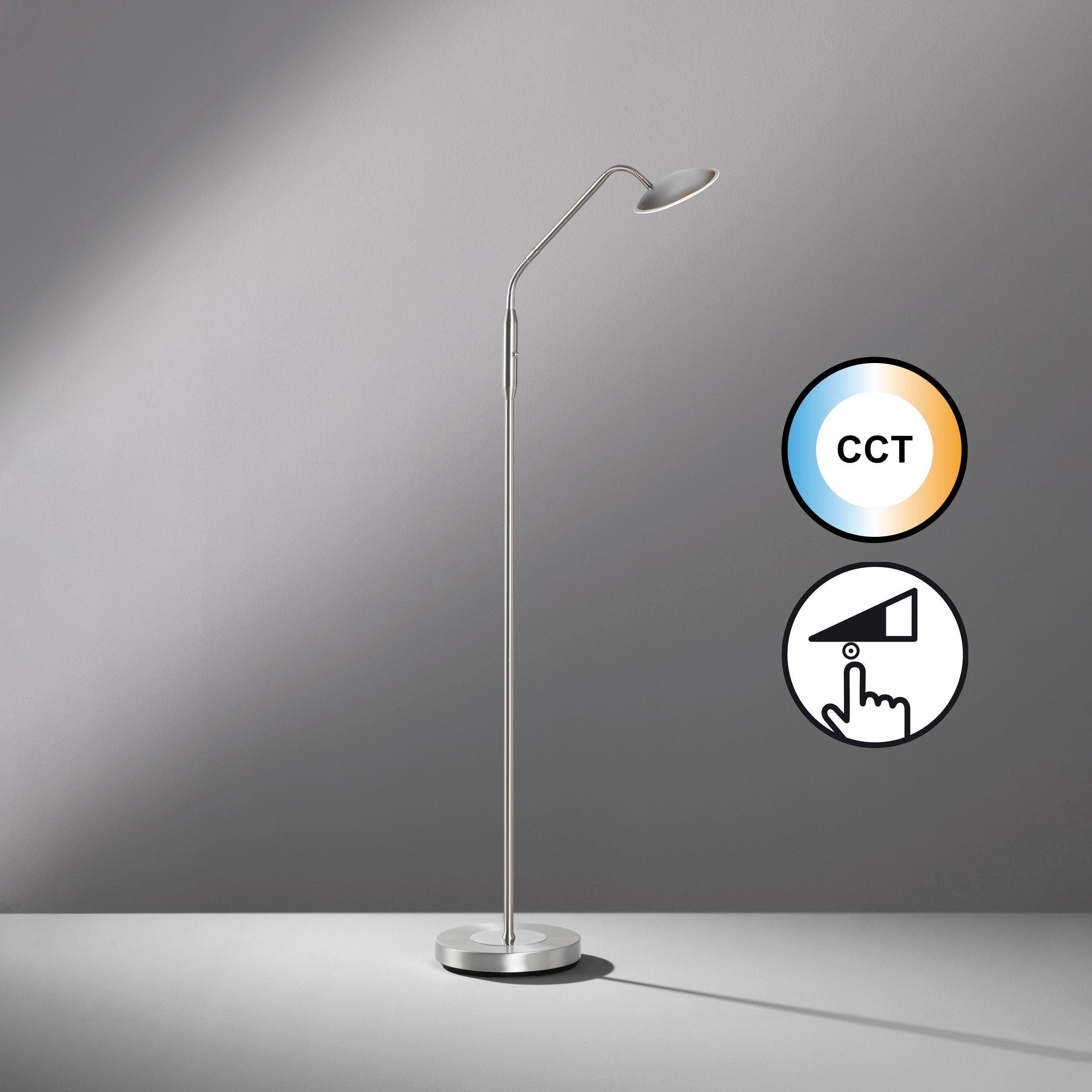 FISCHER & HONSEL Stehlampe »Tallri«, 1 flammig, Leuchtmittel LED-Modul | LED fest integriert, langlebige LED, dimmbar