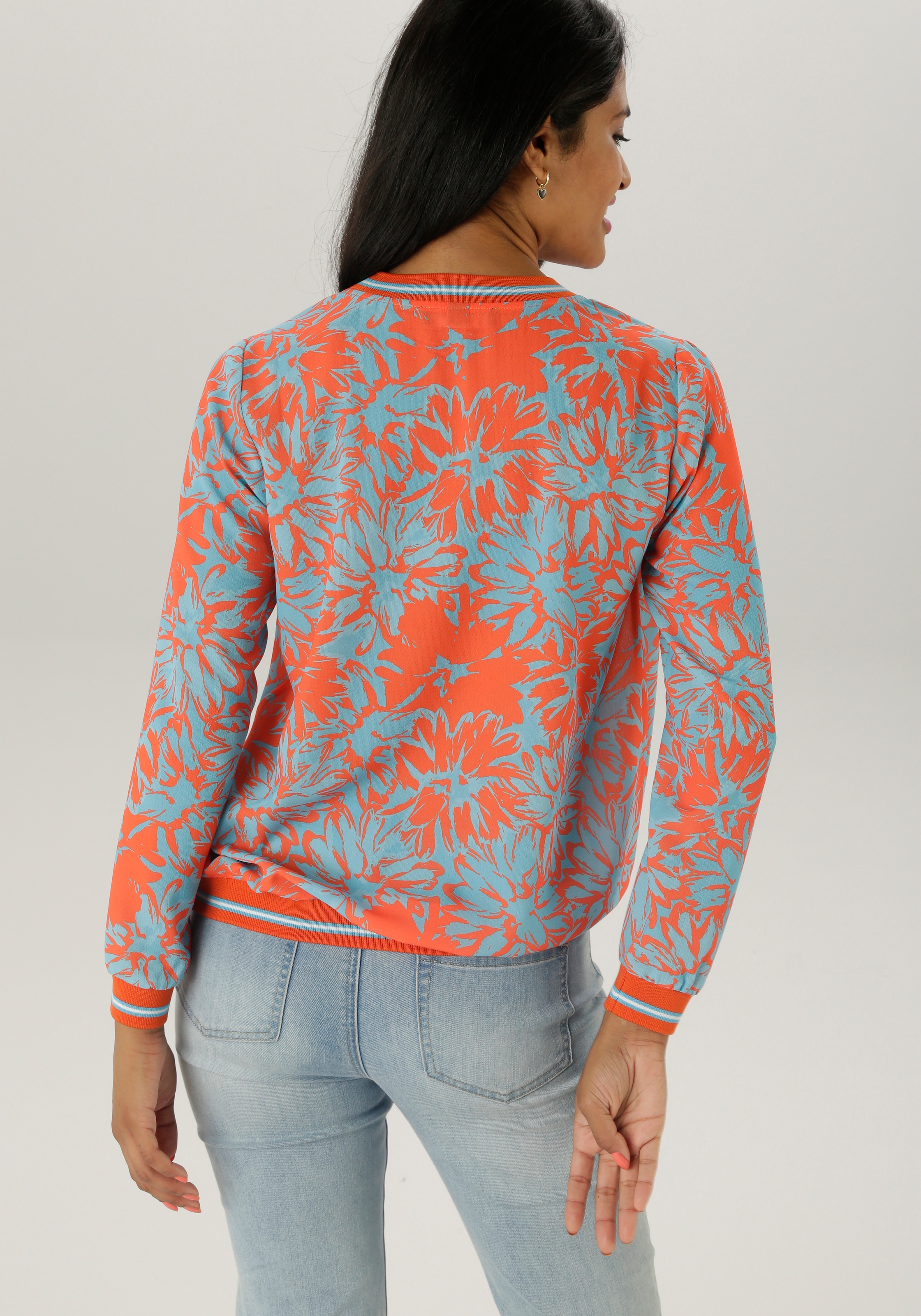 Aniston SELECTED Shirtbluse mit sportiven Bündchen