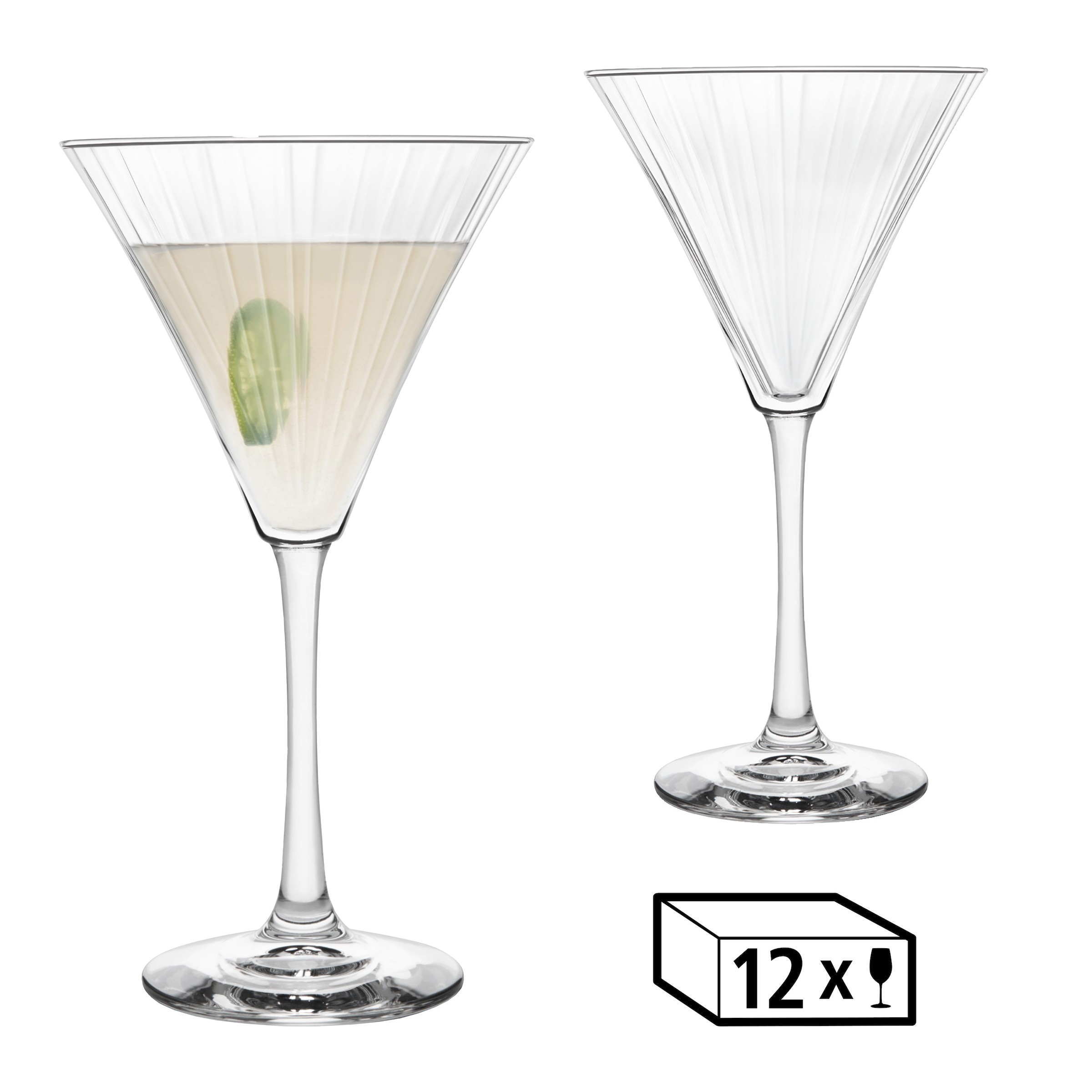LIBBEY Martiniglas »Libbey Trinkglas, 12er Set -LINEAR-« 281 ml, hochwertig günstig online kaufen