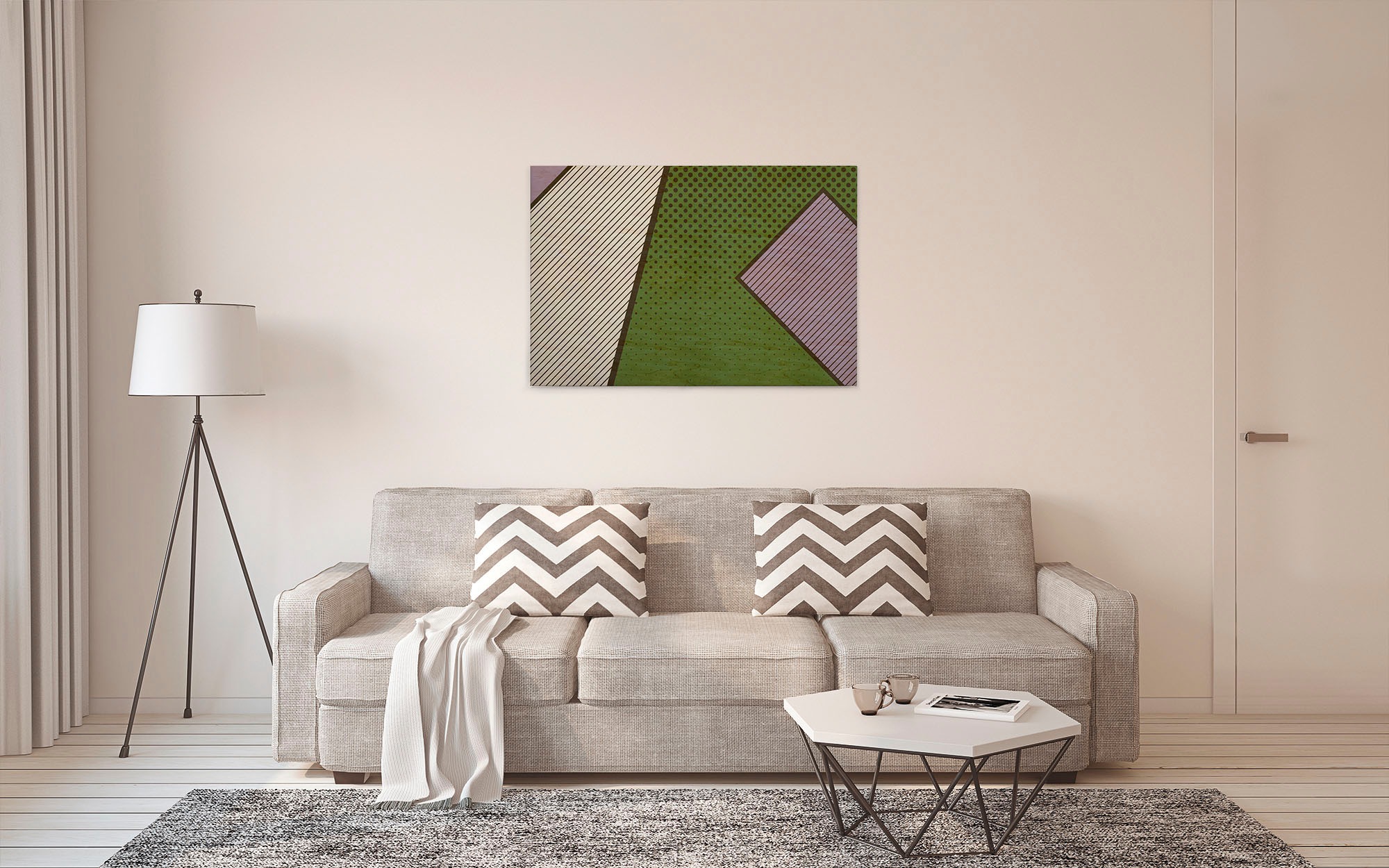 A.S. Création Leinwandbild »pattern play 3«, Kunst-Modern-Kinder, (1 St.), Keilrahmen Bild Grafisch Geometrisch Leinwand-Bild Wohnzimmer modern