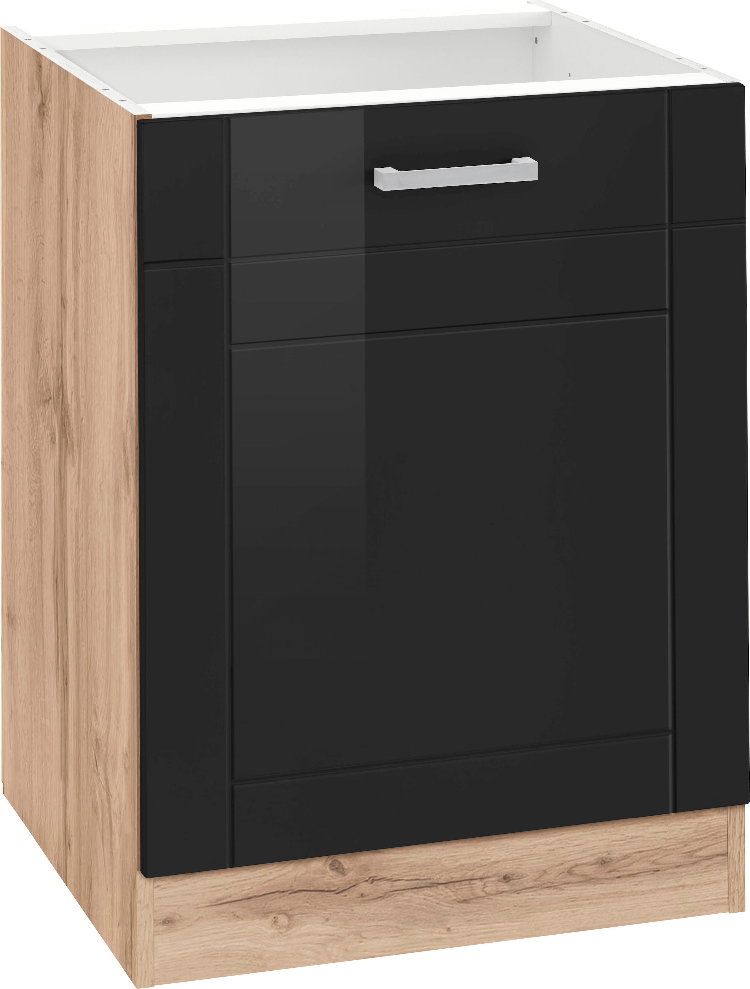 KOCHSTATION Unterschrank "KS-Tinnum" 60 cm breit, MDF-Fronten, Metallgriff günstig online kaufen
