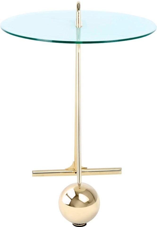 Kayoom Beistelltisch »Pendulum 525, mit runder Tischplatte«, (1 St.), Marmoroptik, Gestell im Pendel-Design, praktisch tragbar