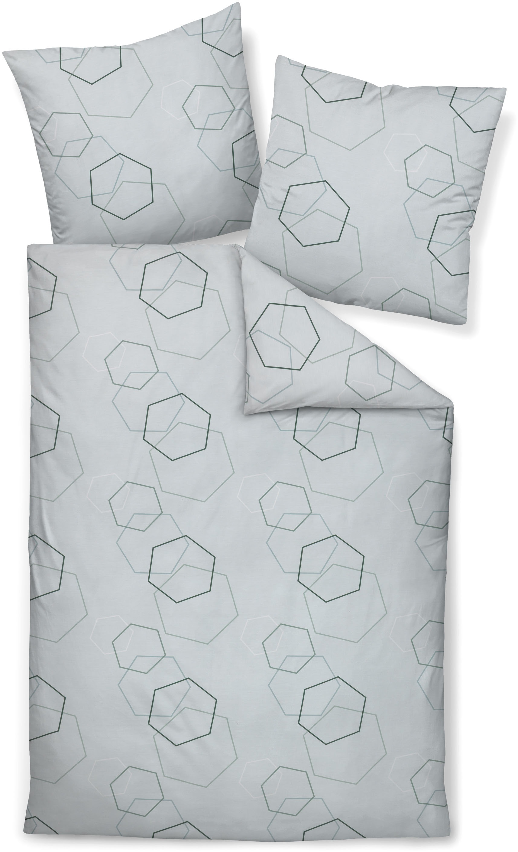 Janine Bettwäsche »J. D. 87114 07 155x200,80x80« mit Reißverschluss günstig online kaufen