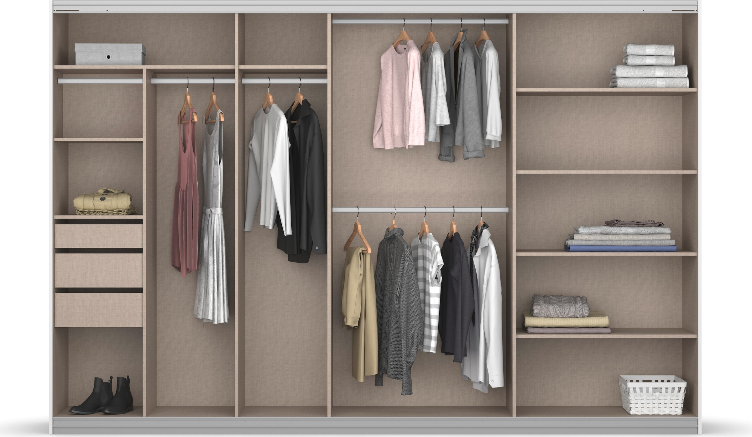 rauch Schwebetürenschrank »Oteli«, inkl. Passepartout optional mit Beleuchtung