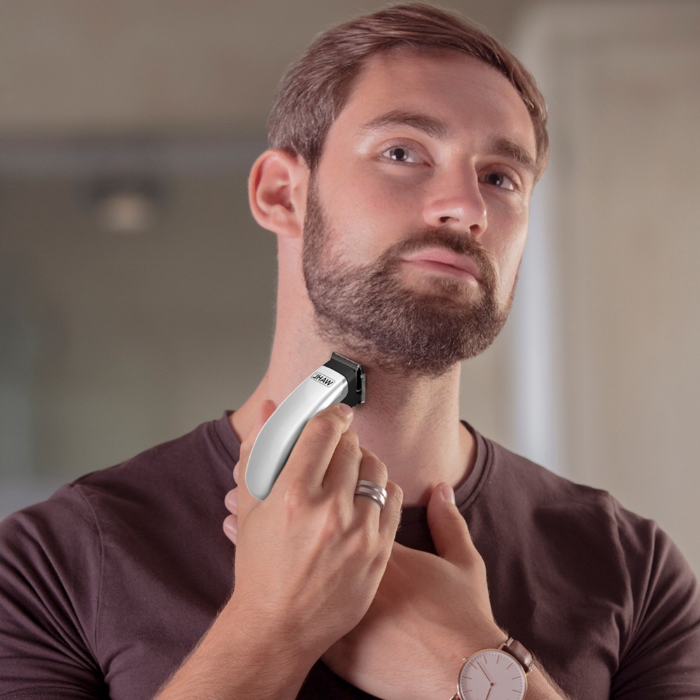 Wahl Haar- und Bartschneider »Home Pro Deluxe Combo« 10 Aufsätze Einstellbarer Verstellhebel, Batteriebetriebener Mini-Trimmer