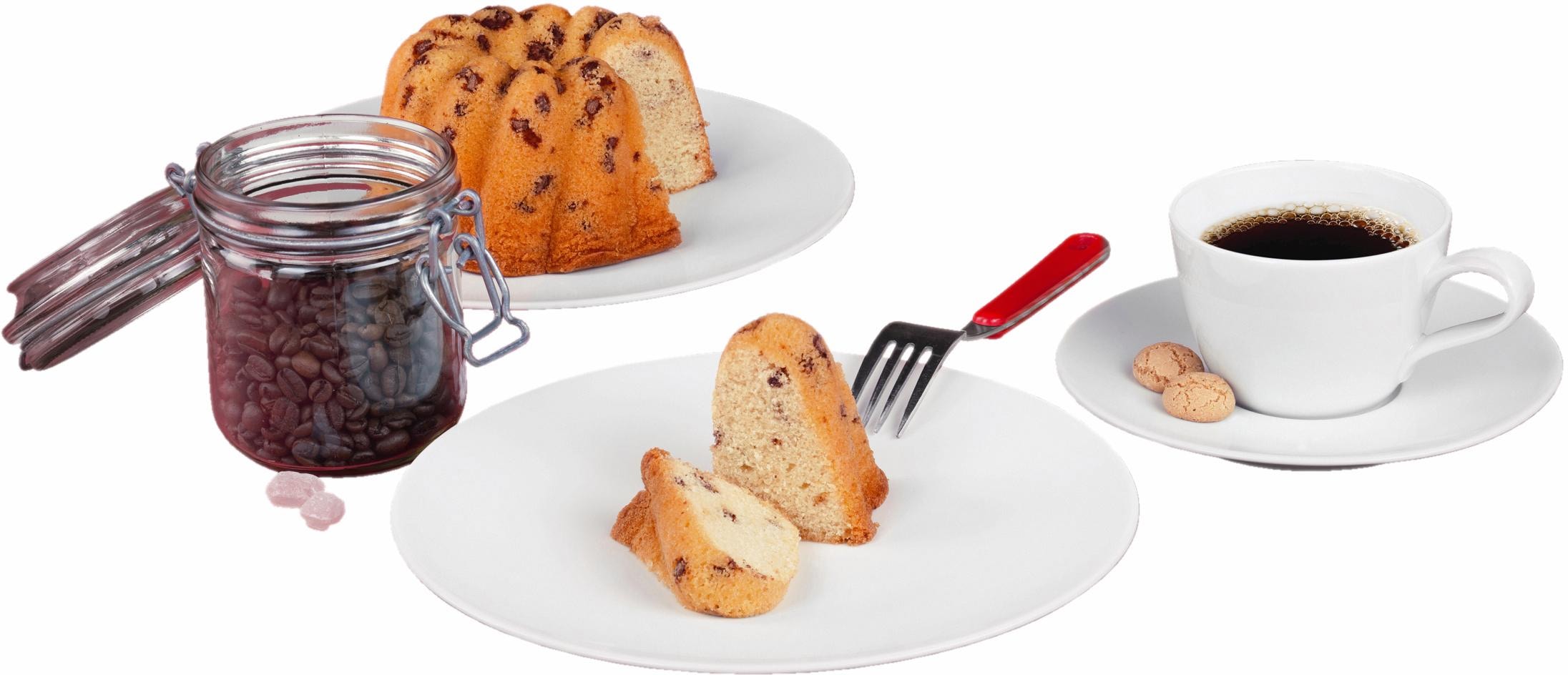 Seltmann Weiden Kaffeeservice »Geschirr-Set, Service Life«, (Set, 18 tlg.), Teller-Set, Tassen, weiß, Made in Germany, 18 Teile, für 6 Personen