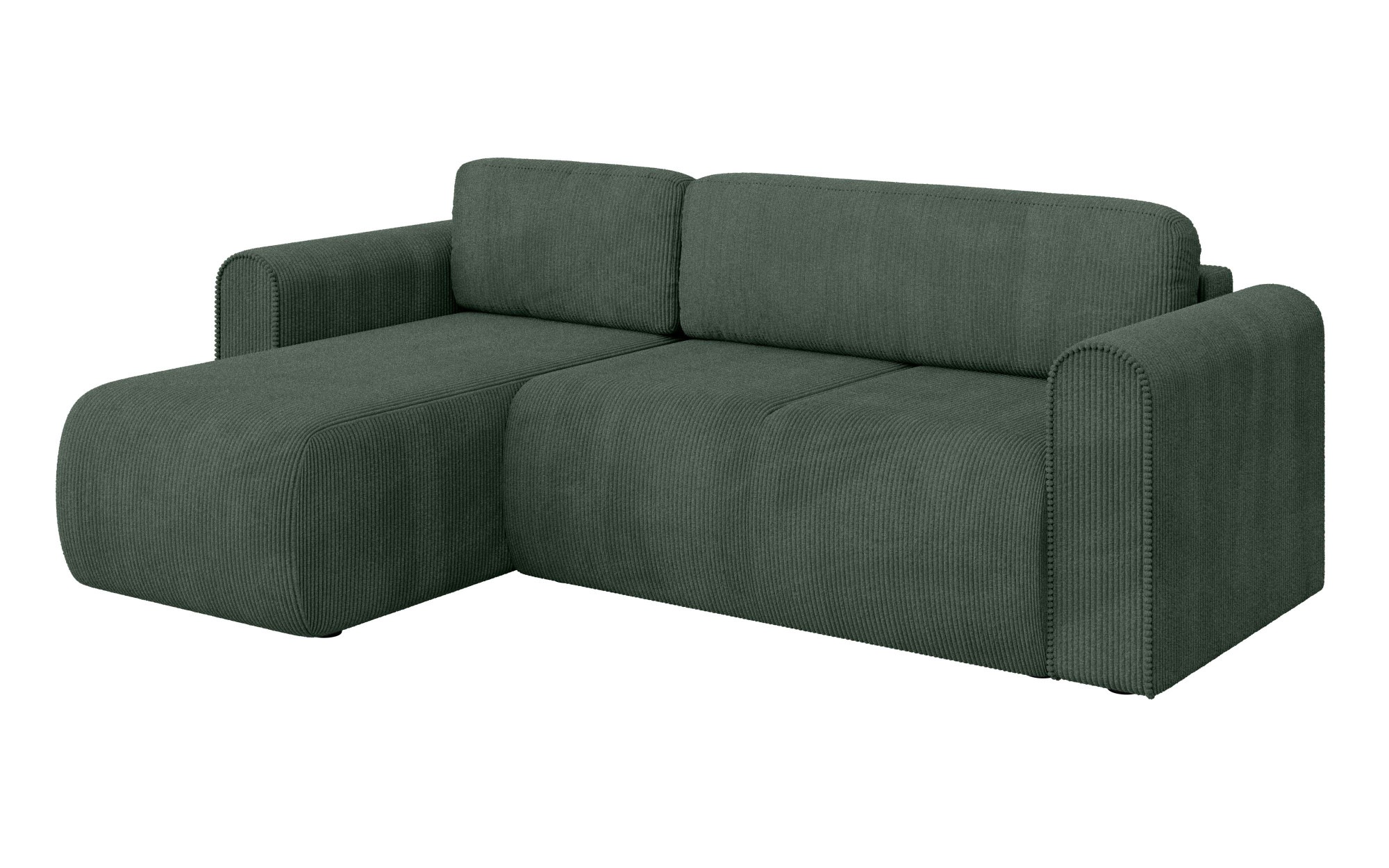 INOSIGN Ecksofa »Zacharia wahlweise Schlafsofa mit Bettkasten, B/T/H 250/166/86 cm«, L-Form mit Wellenunterfederung, Recamiere beidseitig montierbar