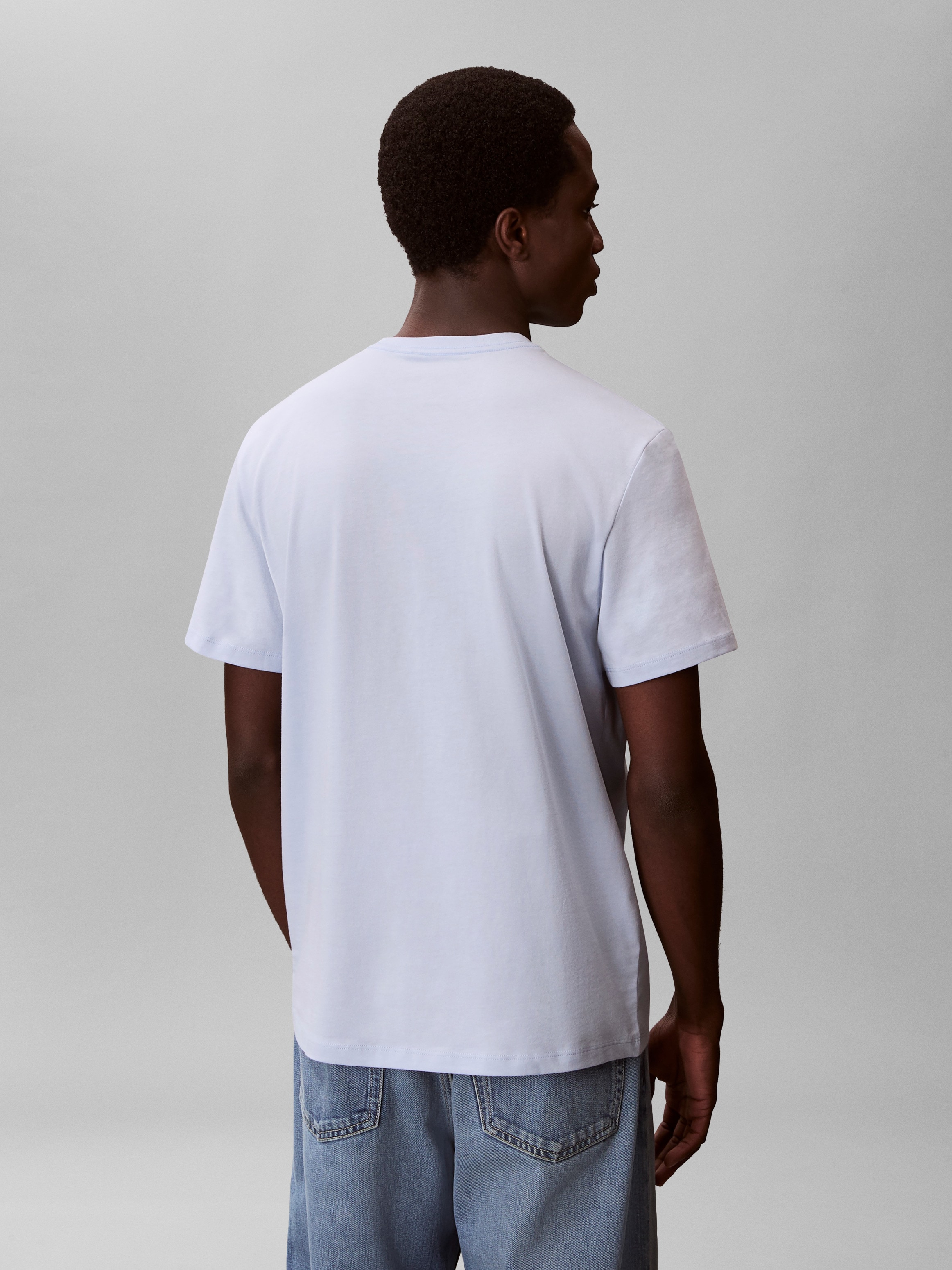 Calvin Klein Jeans T-Shirt Rundhalsausschnitt, Regular Fit, großer Rückendruck