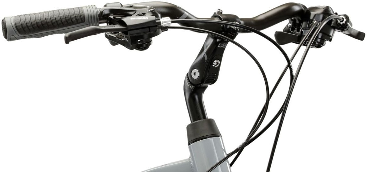 Kross Trekkingrad »Herren-Trekkingrad 28" Trans 1.0 Grau 21 Gänge« 21 Gang Shimano TOURNEY TY300 Schaltwerk Kettenschaltung