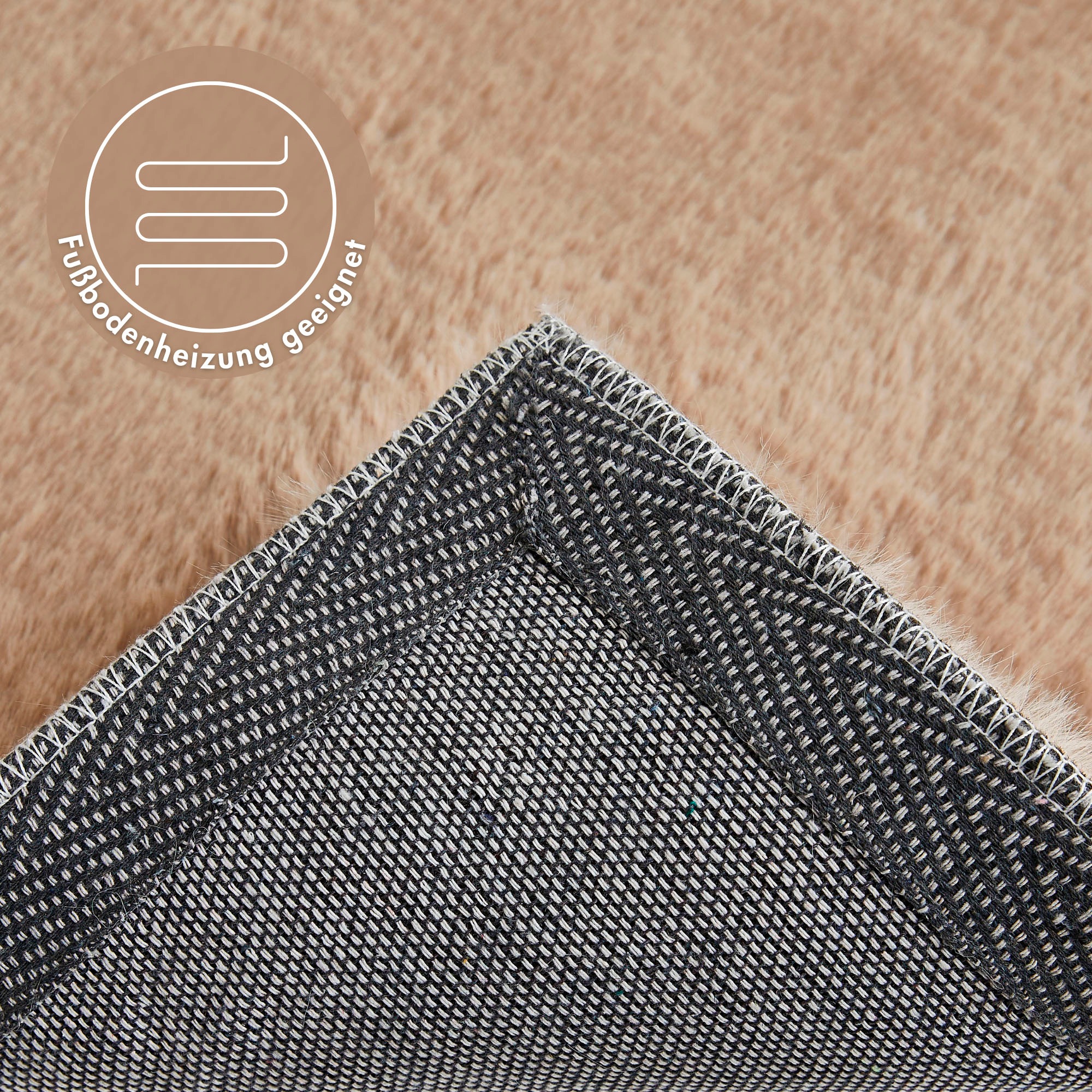 LUXOR living Fellteppich »Novara«, rechteckig, 30 mm Höhe, Kunstfell, Kaninchenfell-Haptik, besonders weicher Hochflor
