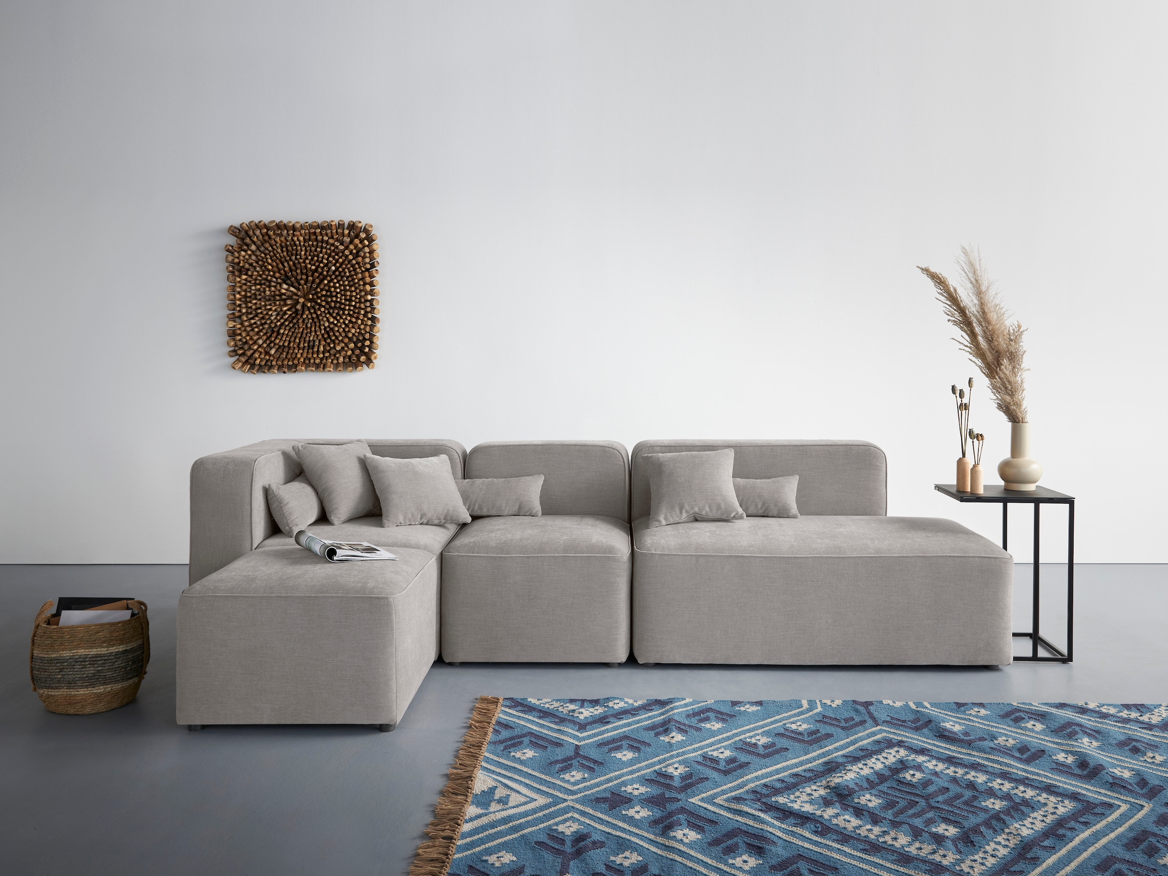 Home affaire Ecksofa »Sundstrup L-Form« Modulserie, individuelle Zusammenst günstig online kaufen