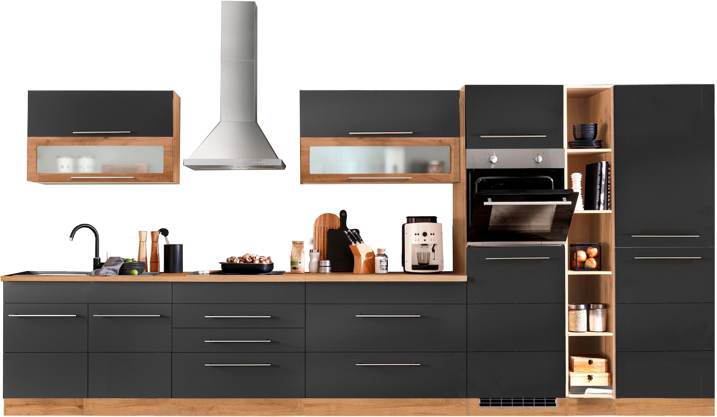 KOCHSTATION Küchenzeile »KS-Wien« Breite 430 cm, wahlweise mit E-Geräten un günstig online kaufen